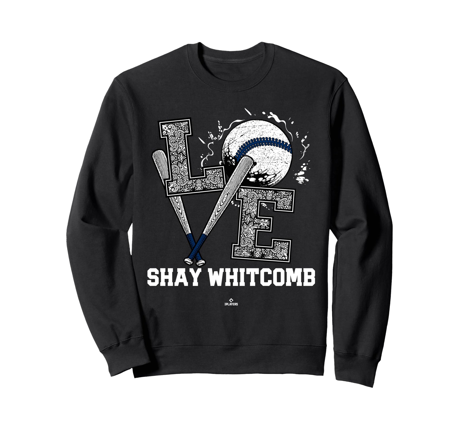 Distressed Baseball Love Shay Sweatshirt - Trendy Graphic Men Women - T-Shirt, Sweatshirt, Hoodie