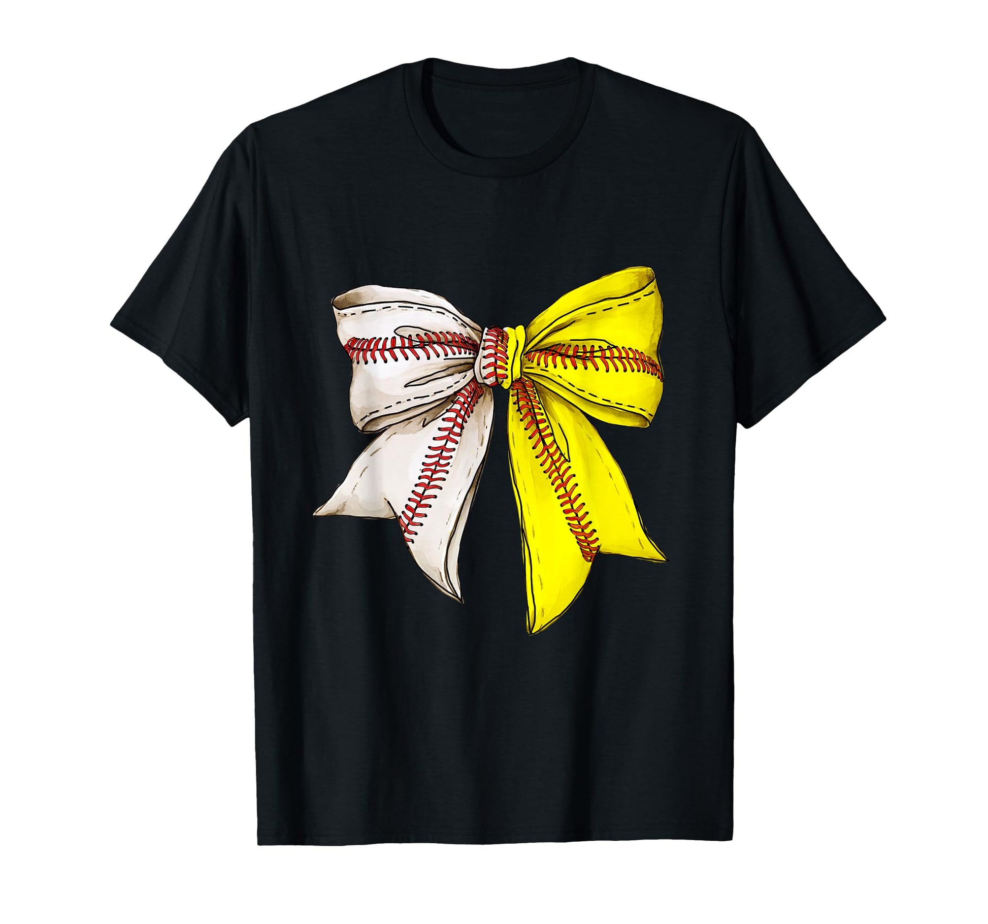Softball And Baseball Mom Coquette Bow T-Shirt - Fun Novelty Design Unisex - T-Shirt, Sweatshirt, Hoodie
