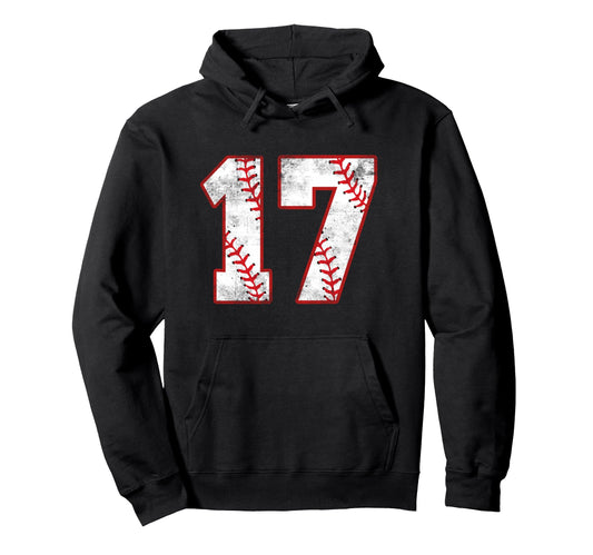 17 Year Old Baseball Player Sports 17 Hoodie - Novelty Apparel Men Women - T-Shirt, Sweatshirt, Hoodie