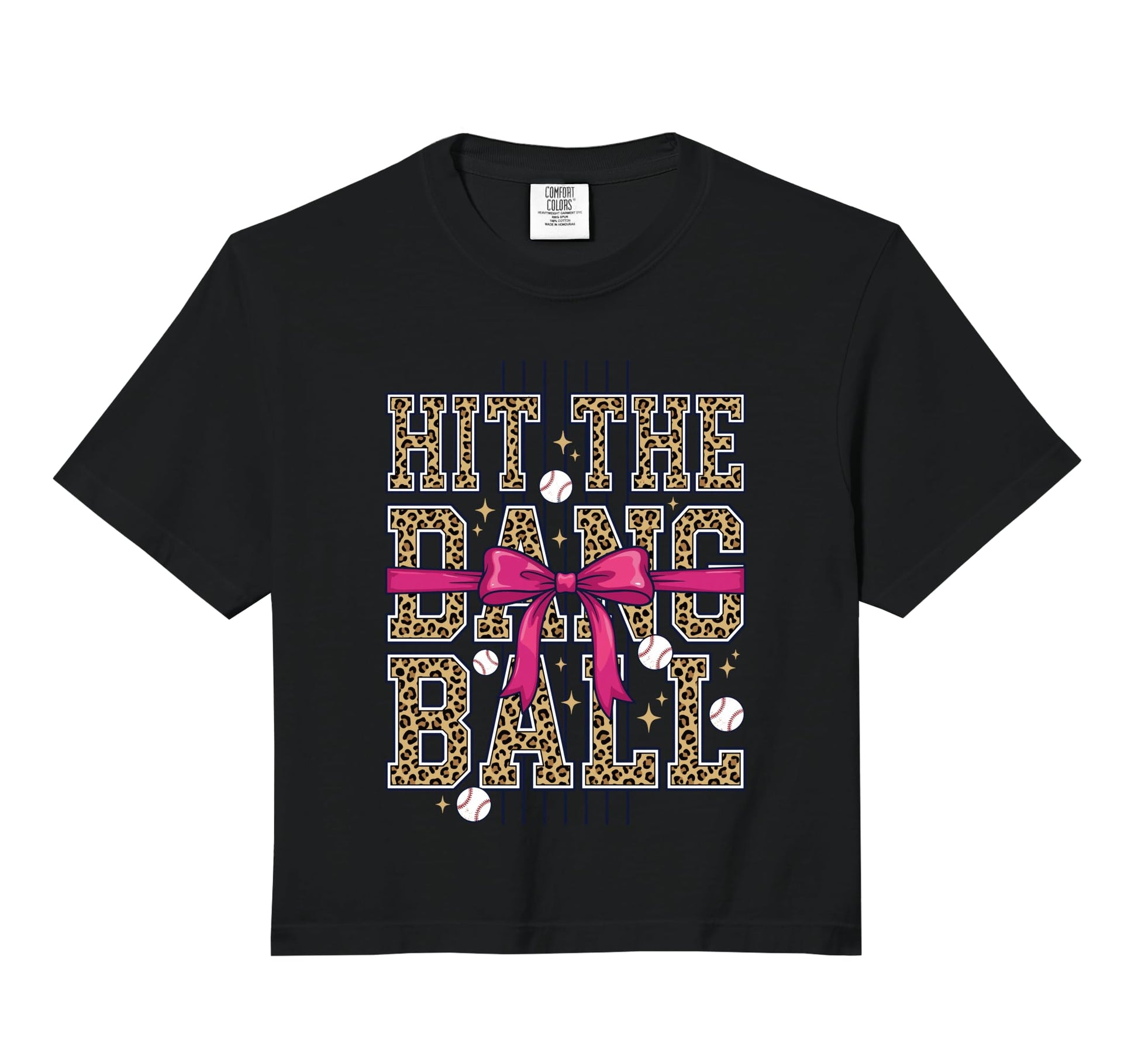 Hit Dang Ball Coquette Baseball Leopard Hoodie - Fun Novelty Design Unisex - T-Shirt, Sweatshirt, Hoodie