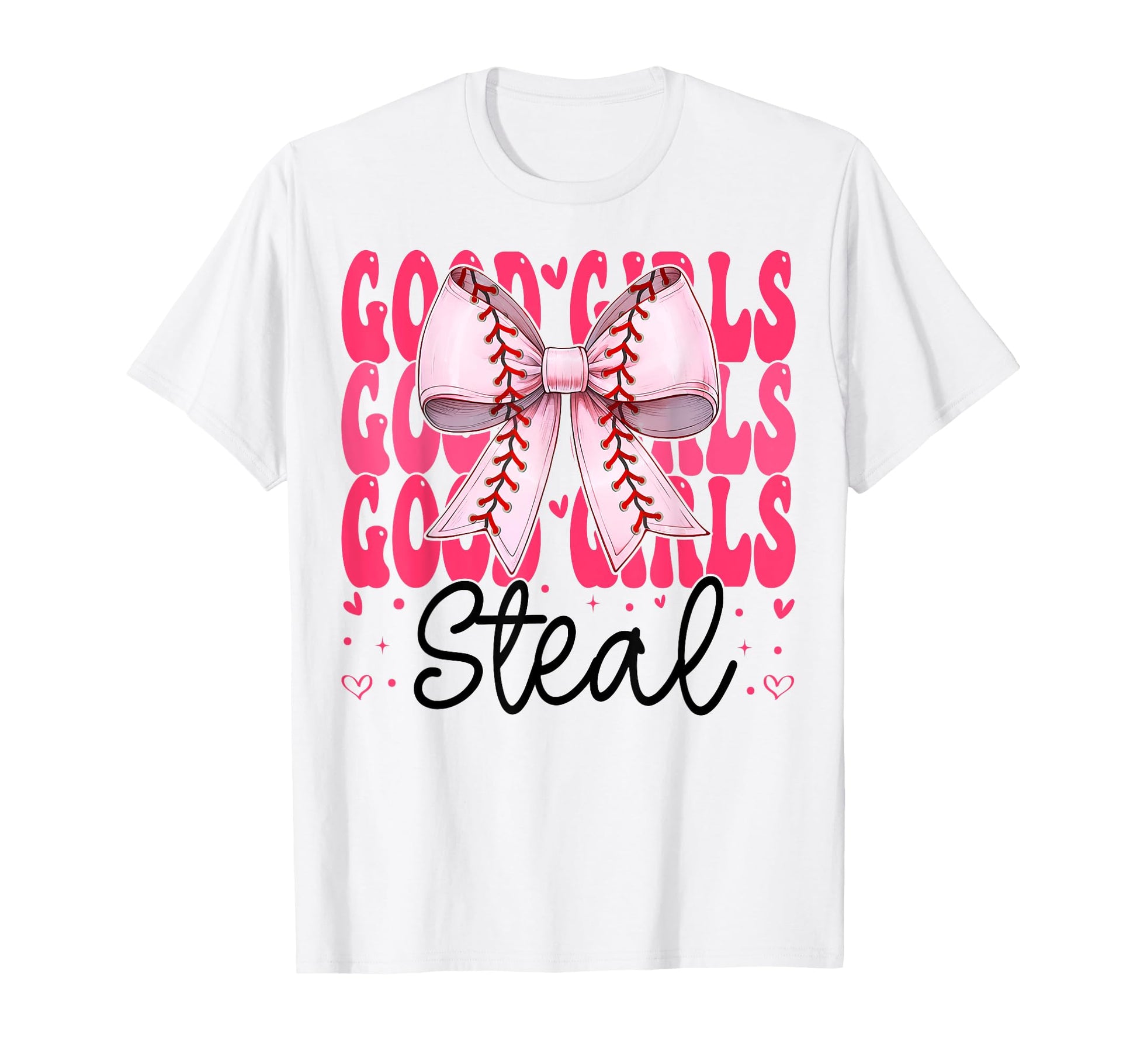 Baseball Mom Mothers Day Coquette Bow T-Shirt - Graphic Print Men Women - T-Shirt, Sweatshirt, Hoodie
