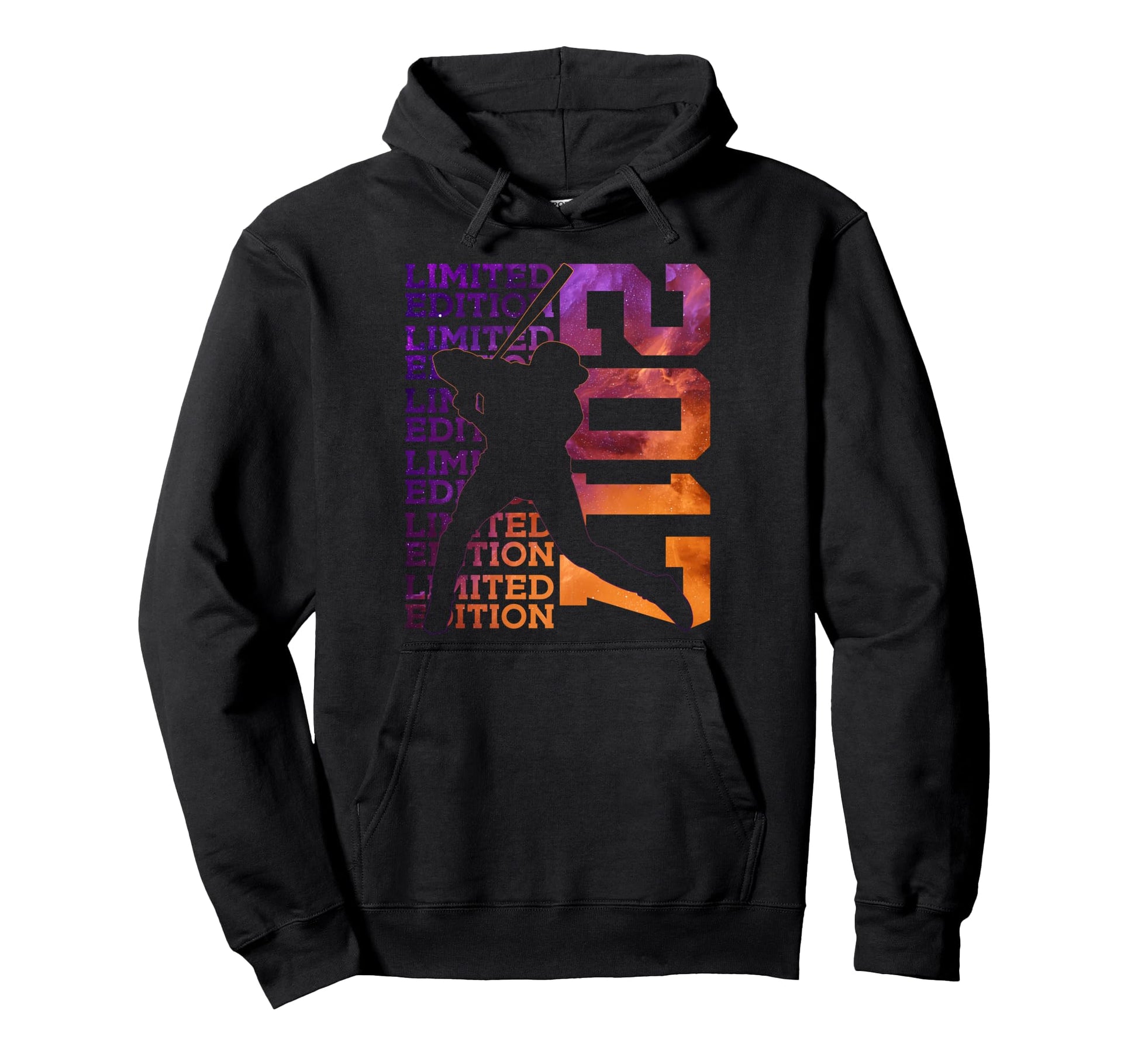 2017 Baseball 9Th Birthday Hoodie - Aesthetic Graphic for Adults - T-Shirt, Sweatshirt, Hoodie