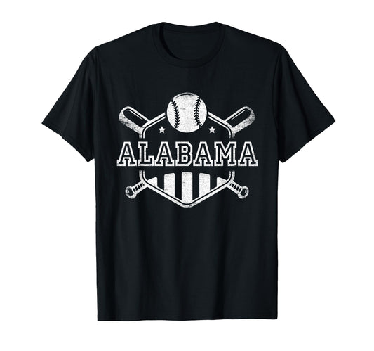 Alabama Baseball State Pride Team Sport T-Shirt - Trendy Graphic Unisex - T-Shirt, Sweatshirt, Hoodie