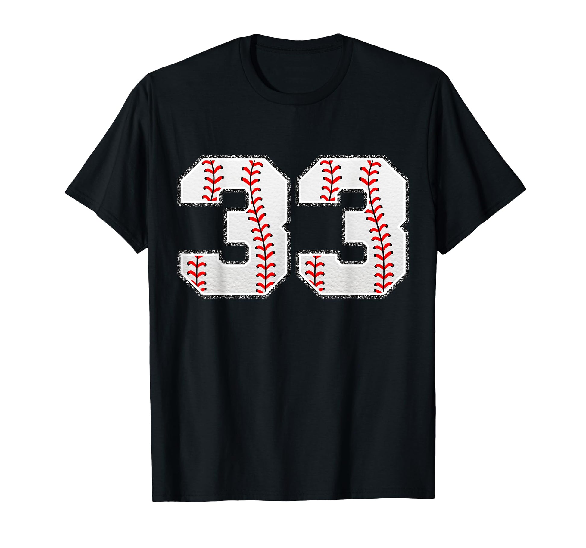 Number 33 Baseball Distressed Number T-Shirt - Streetwear Style Unisex - T-Shirt, Sweatshirt, Hoodie