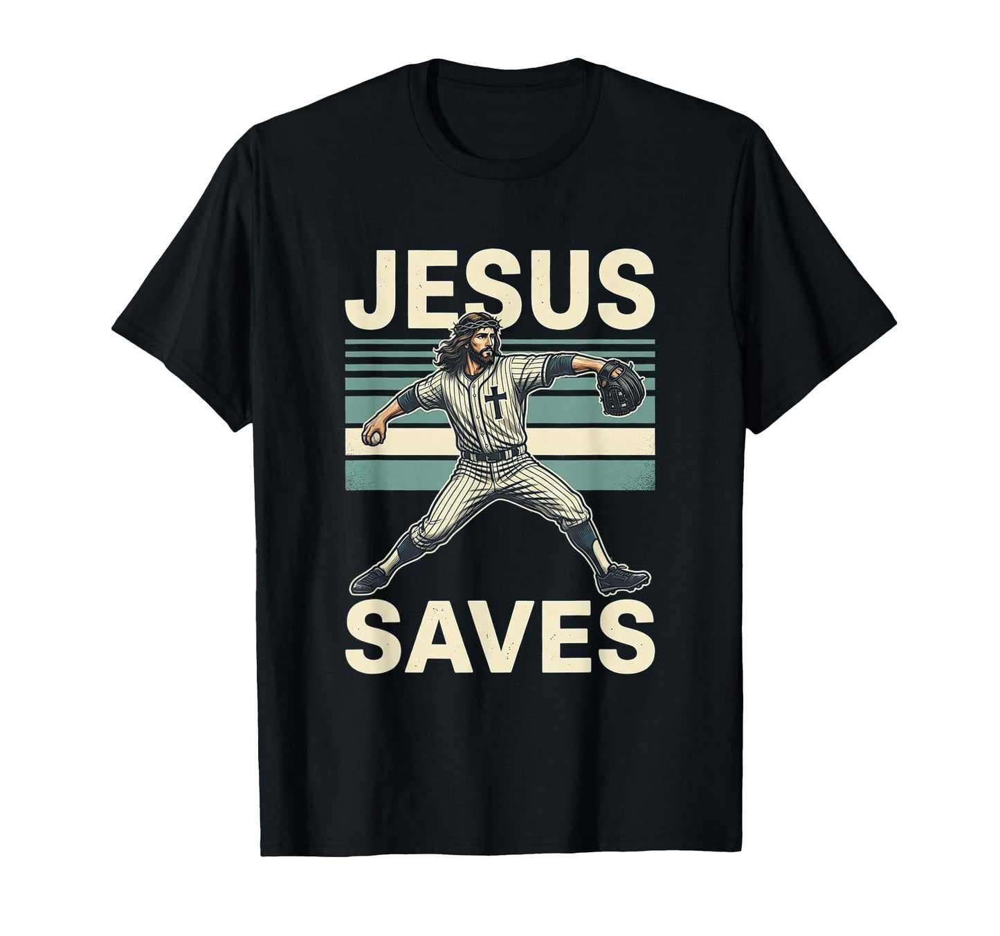 Jesus Saves Religious Christian T-Shirt - Fun Novelty Design Men Women - T-Shirt, Sweatshirt, Hoodie