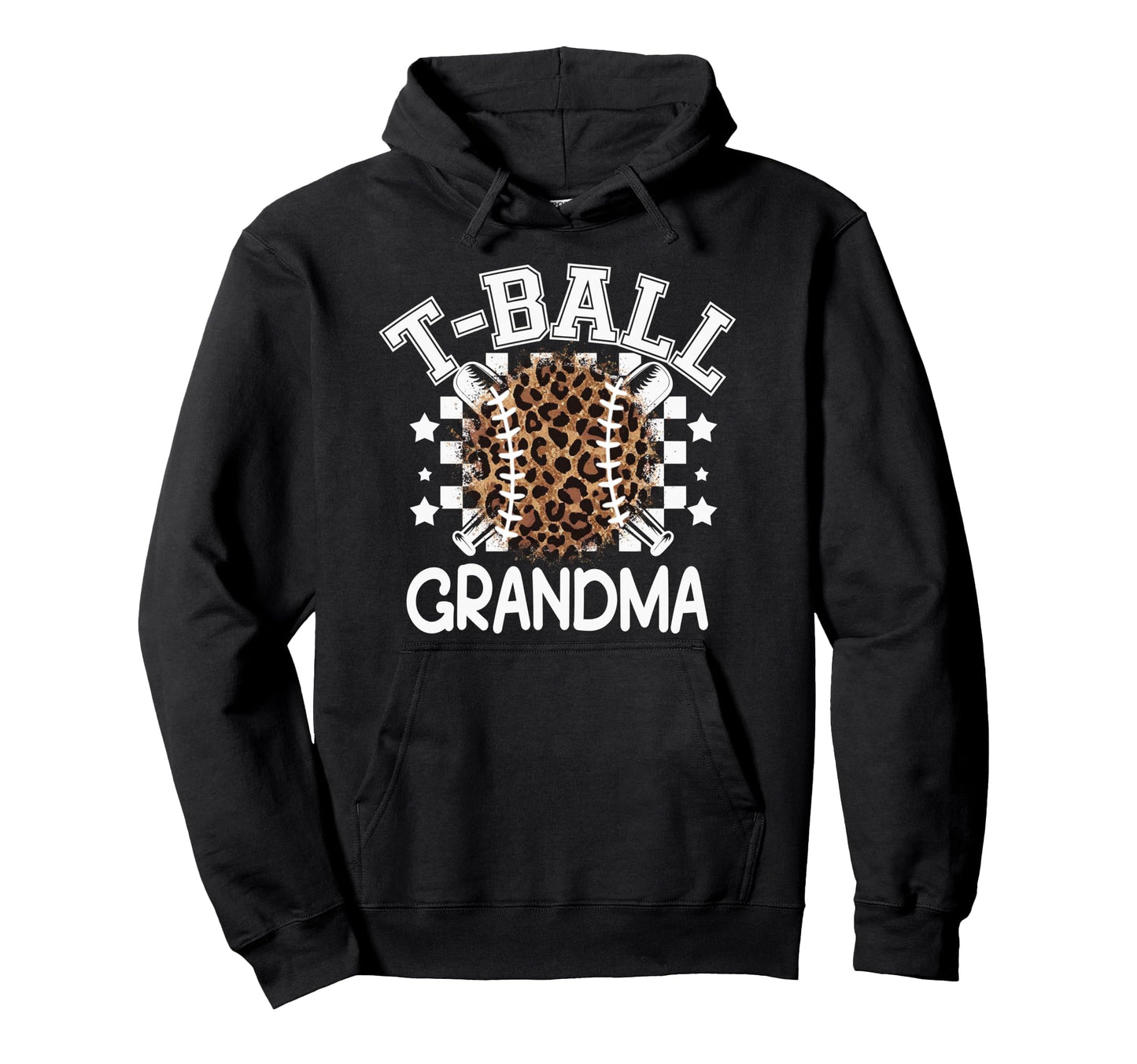 T Ball Teeball Grandma Leopard Cheetah Hoodie - Aesthetic Graphic Unisex - T-Shirt, Sweatshirt, Hoodie