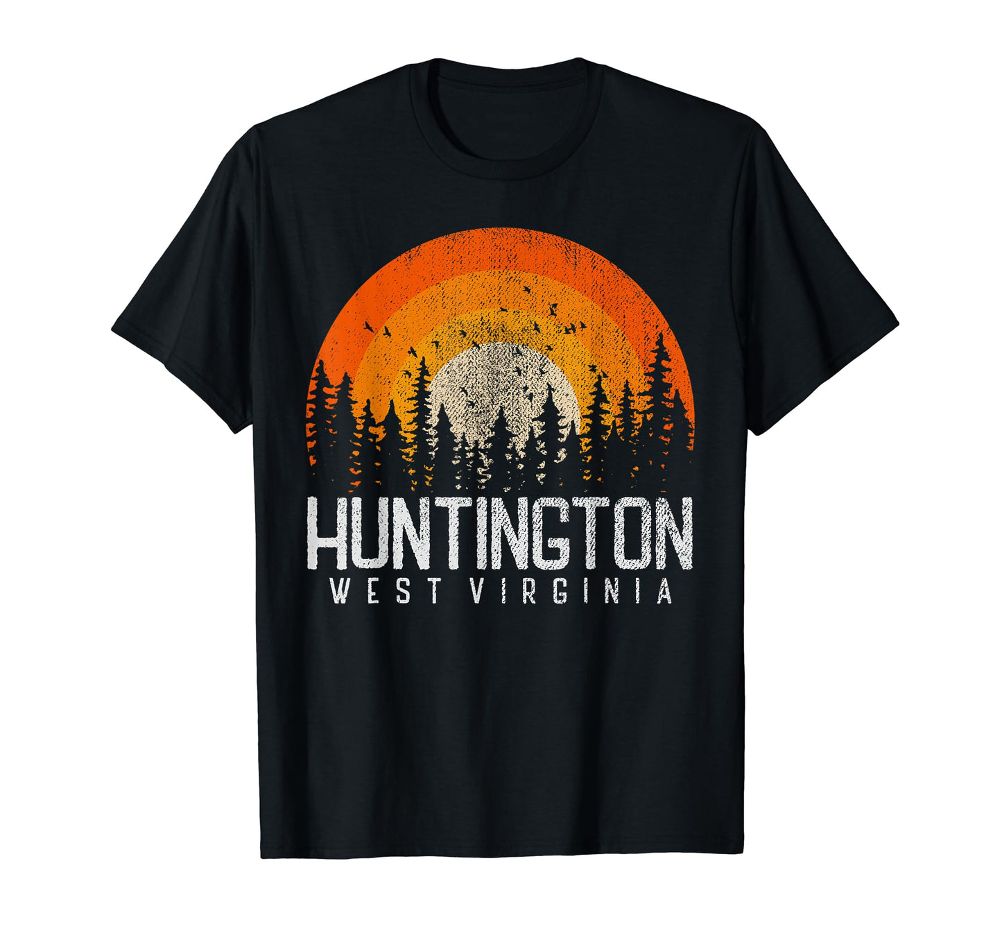 Huntington West Virginia Wv 70S T-Shirt - Casual Everyday Wear for Adults - T-Shirt, Sweatshirt, Hoodie