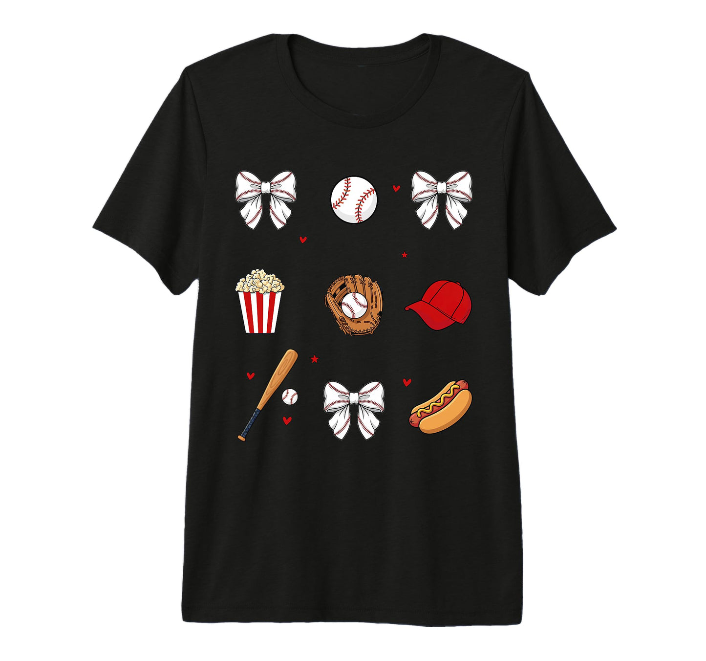 Baseball Sister Coquette Bow Tri Blend T-Shirt - Unique Graphic for Adults - T-Shirt, Sweatshirt, Hoodie