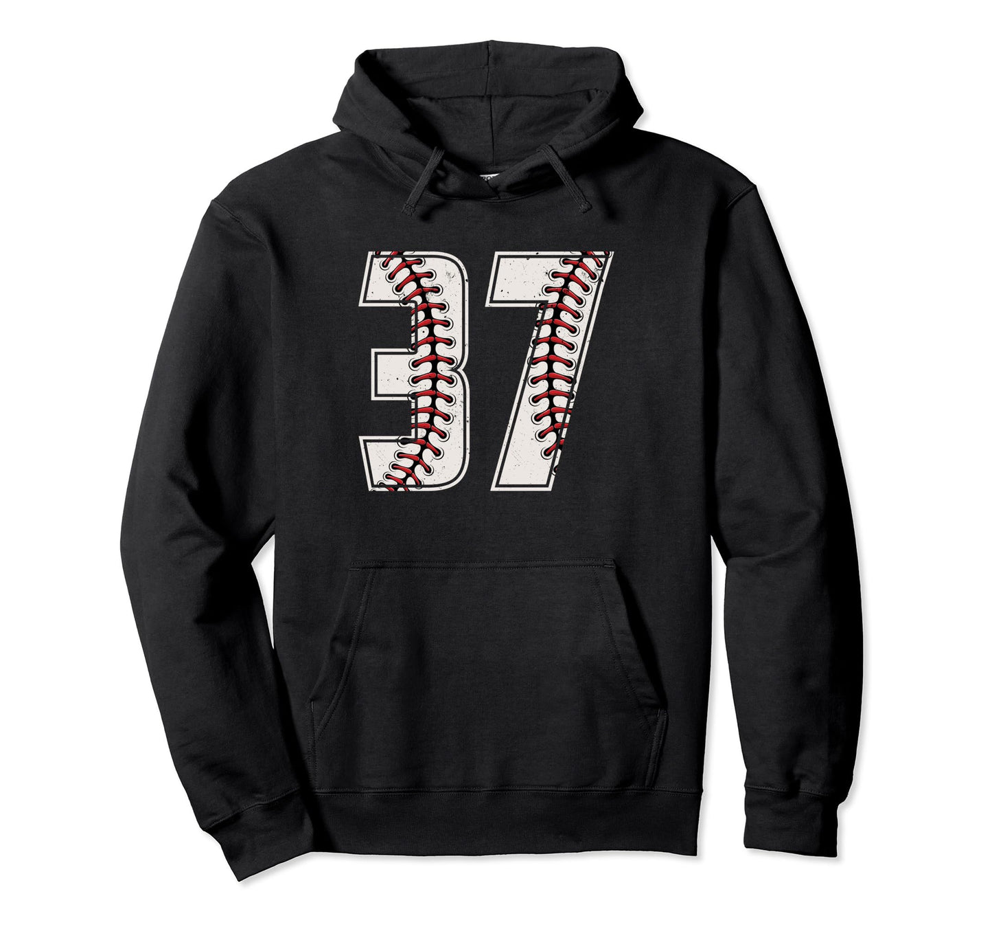 Baseball Player Number 37 Thirty Seven Hoodie - Novelty Apparel Unisex - T-Shirt, Sweatshirt, Hoodie