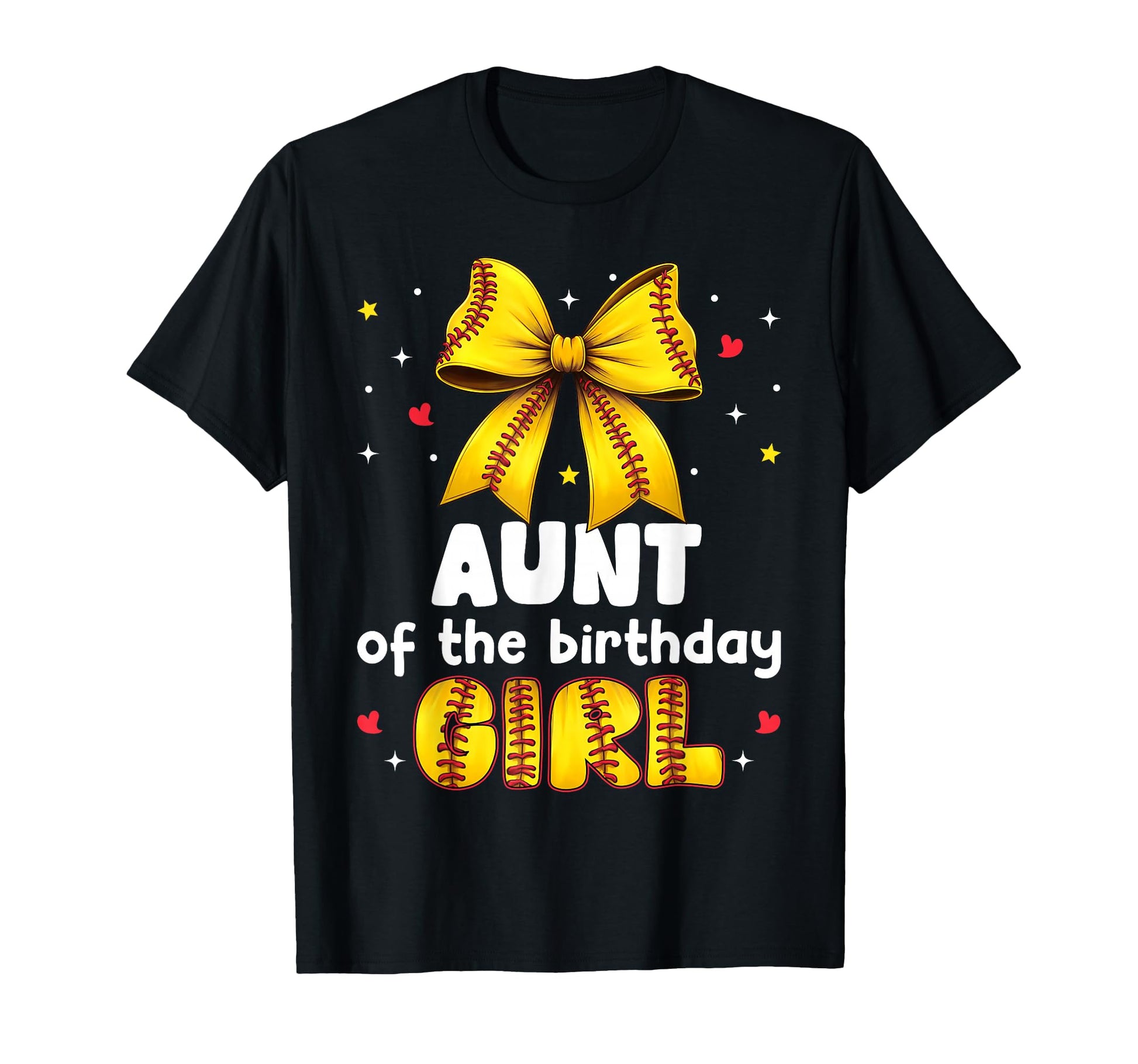 Aunt Birthday Baseball Softball T-Shirt - Casual Everyday Wear for Adults - T-Shirt, Sweatshirt, Hoodie