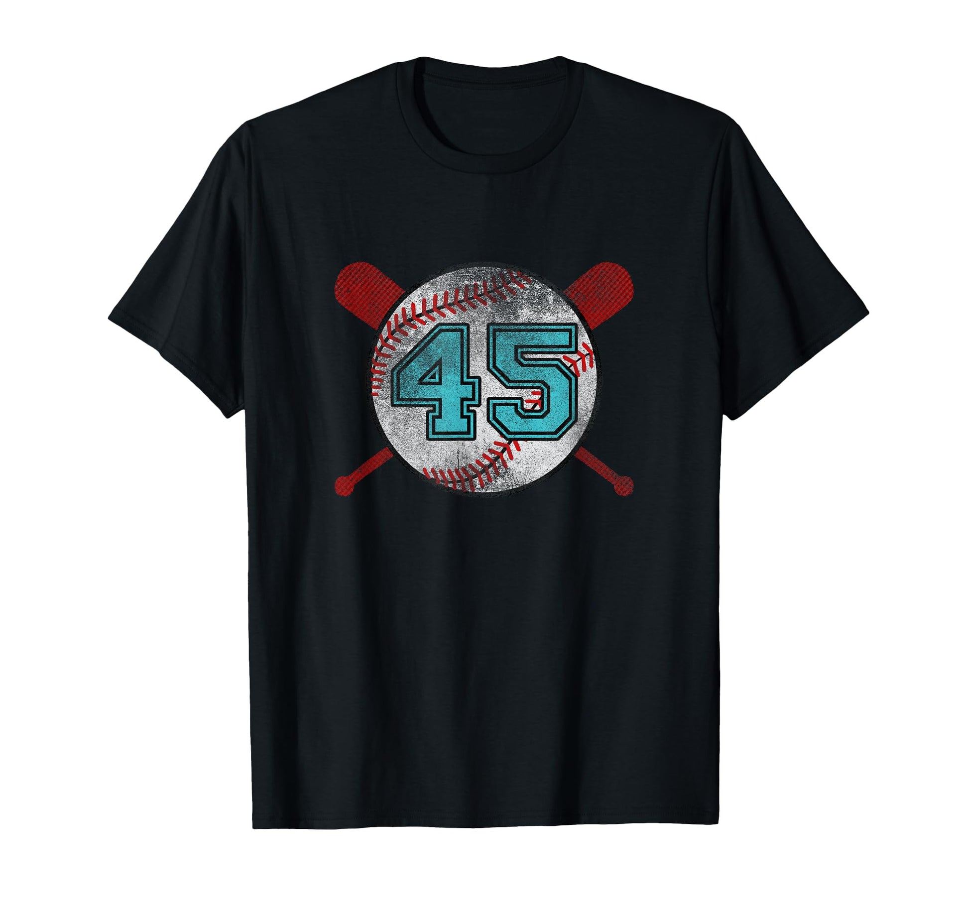 Distressed Baseball Jersey Number T-Shirt - Fun Novelty Design Men Women - T-Shirt, Sweatshirt, Hoodie