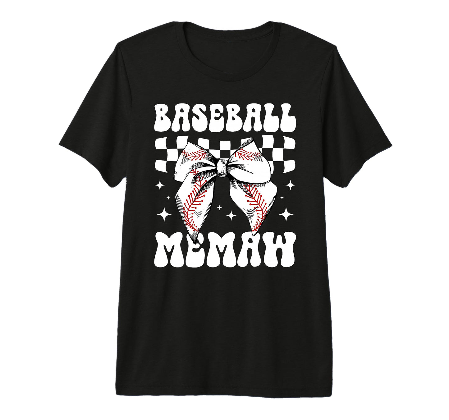 Baseball Memaw Coquette Memaw T-Shirt - Casual Everyday Wear Unisex - T-Shirt, Sweatshirt, Hoodie
