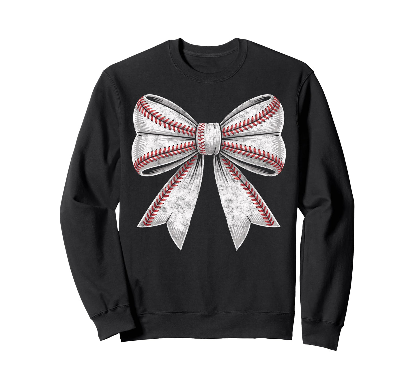 Baseball Ball Bow Player Mother Sweatshirt - Streetwear Style Men Women - T-Shirt, Sweatshirt, Hoodie