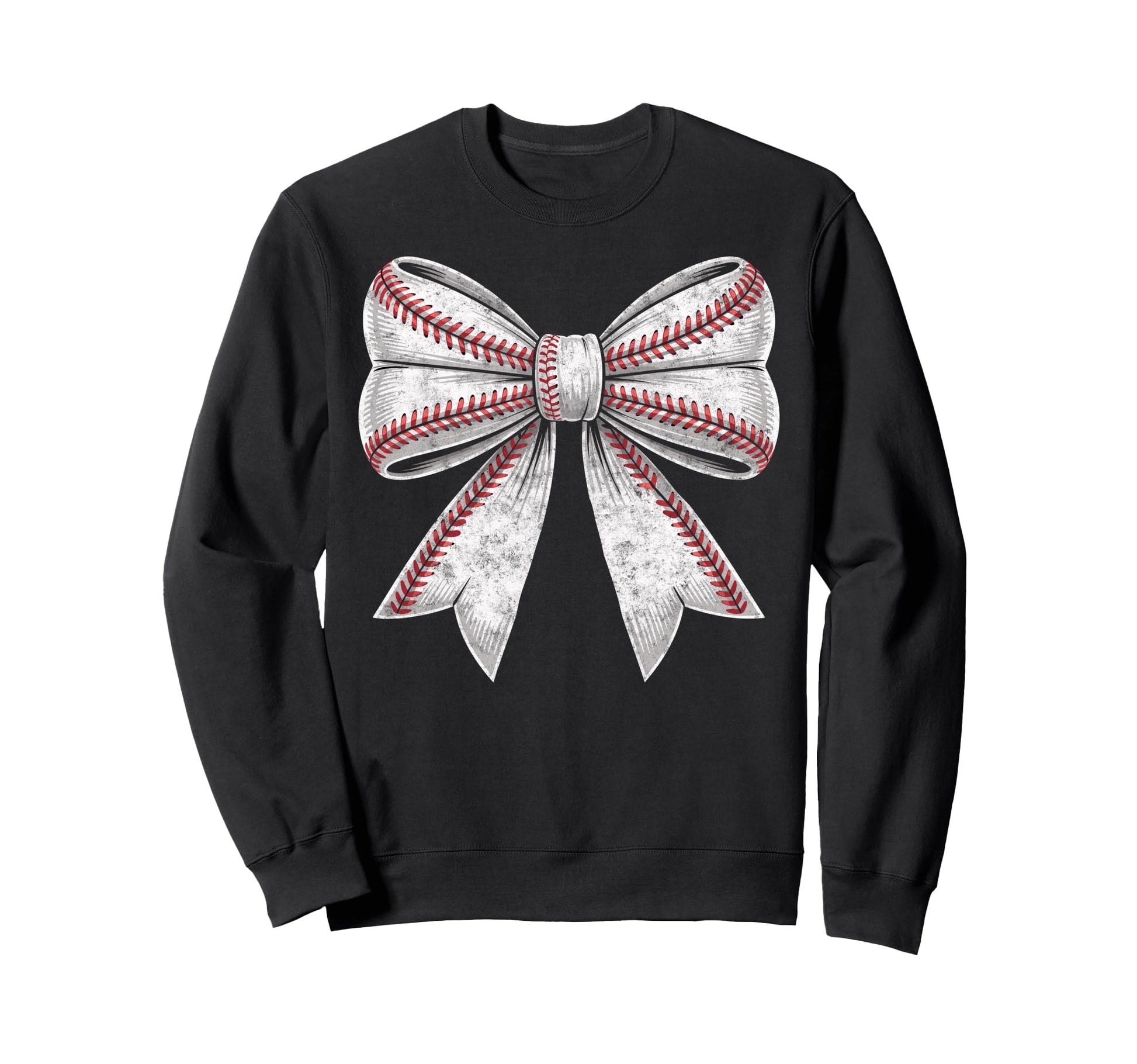 Baseball Ball Bow Player Mother Sweatshirt - Streetwear Style Men Women - T-Shirt, Sweatshirt, Hoodie