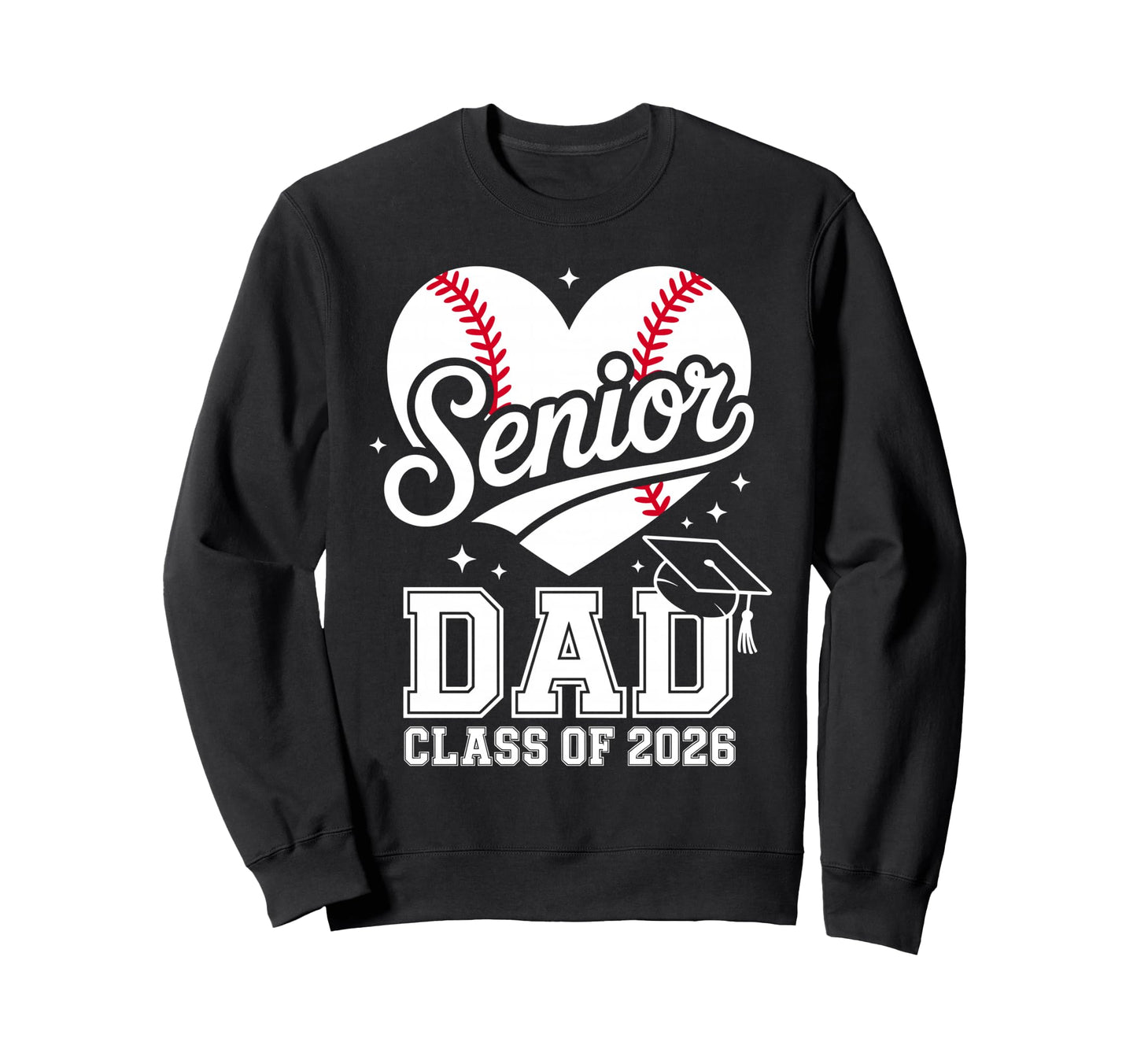 Proud Senior Dad Class 2026 Sweatshirt - Custom Art Print for Adults - T-Shirt, Sweatshirt, Hoodie