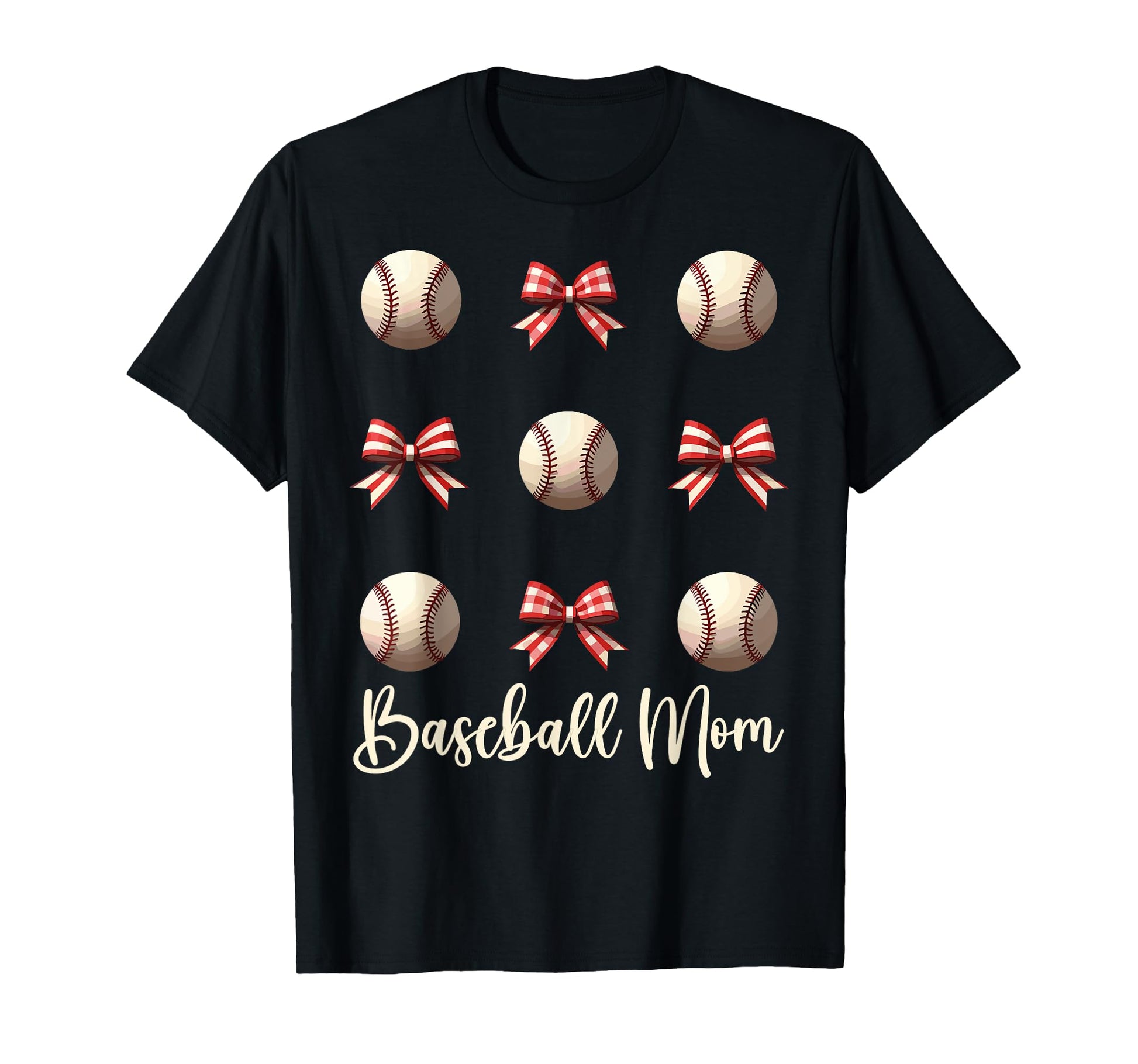 Baseball Mom Funny Coquette Bow Baseball T-Shirt - Trendy Graphic Unisex - T-Shirt, Sweatshirt, Hoodie