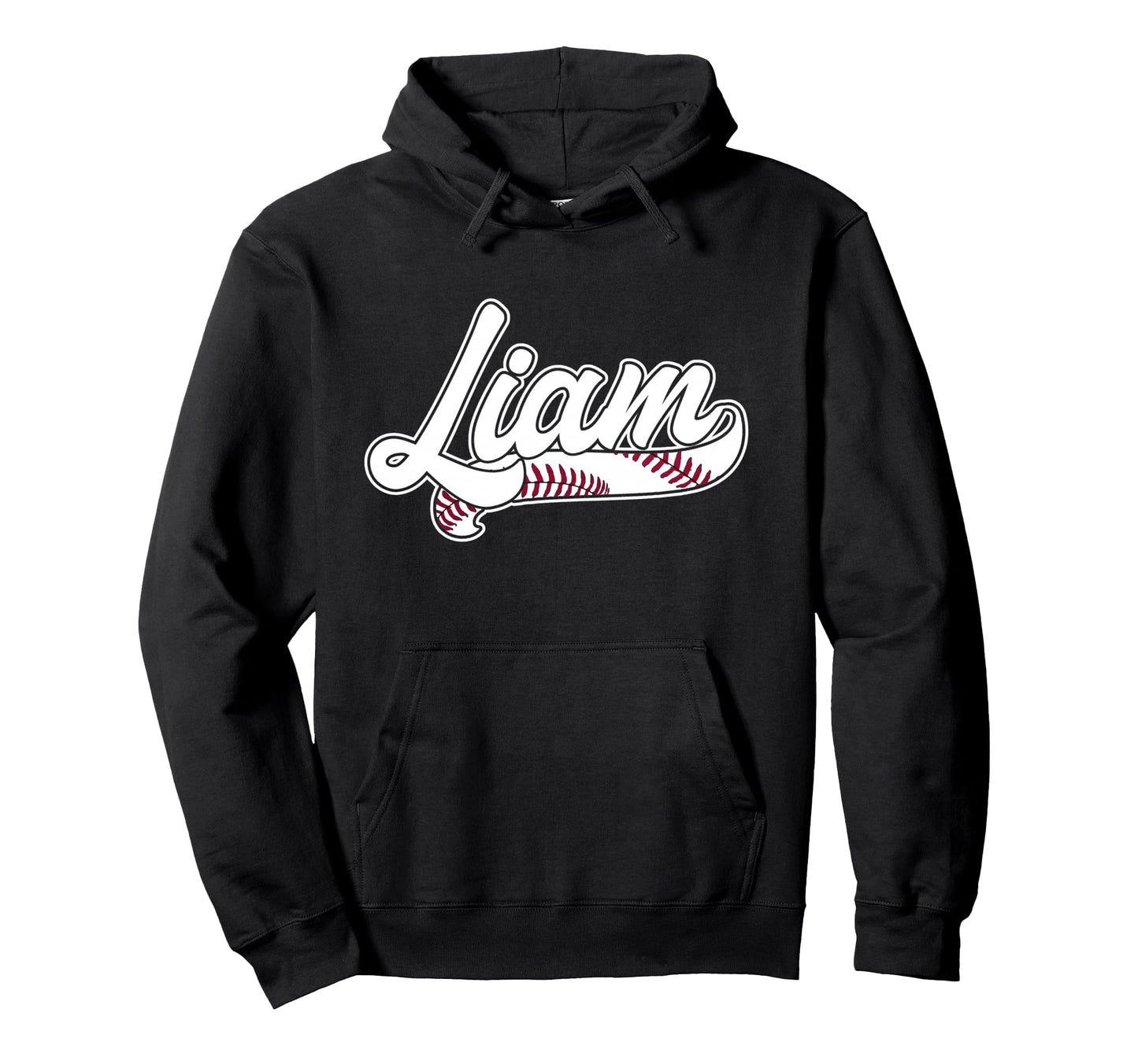 Liam Personalized Baseball Fan Hoodie - Custom Art Print Men Women - T-Shirt, Sweatshirt, Hoodie