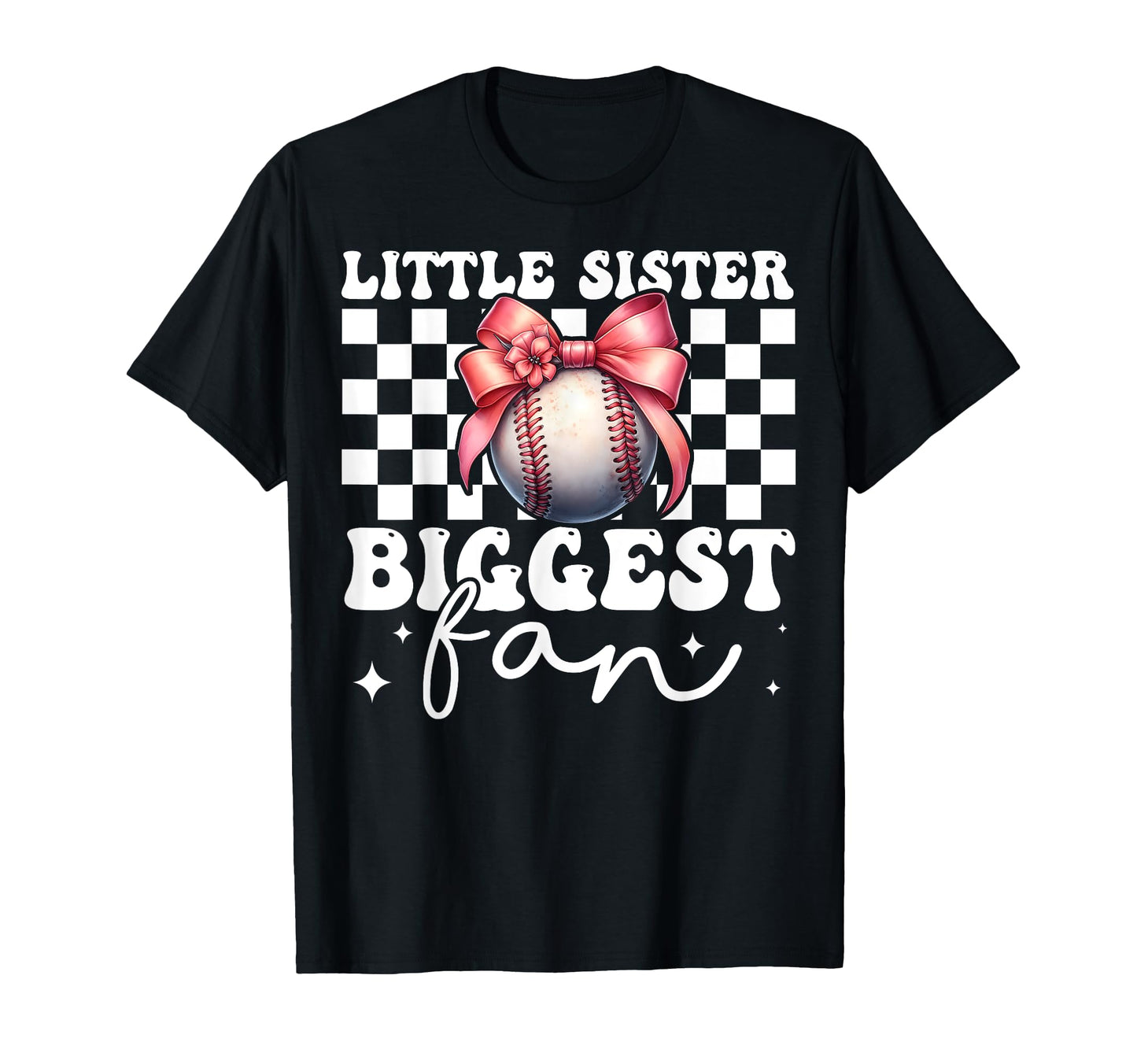 Baseball Sister Coquette Bow Little T-Shirt - Aesthetic Graphic for Adults - T-Shirt, Sweatshirt, Hoodie