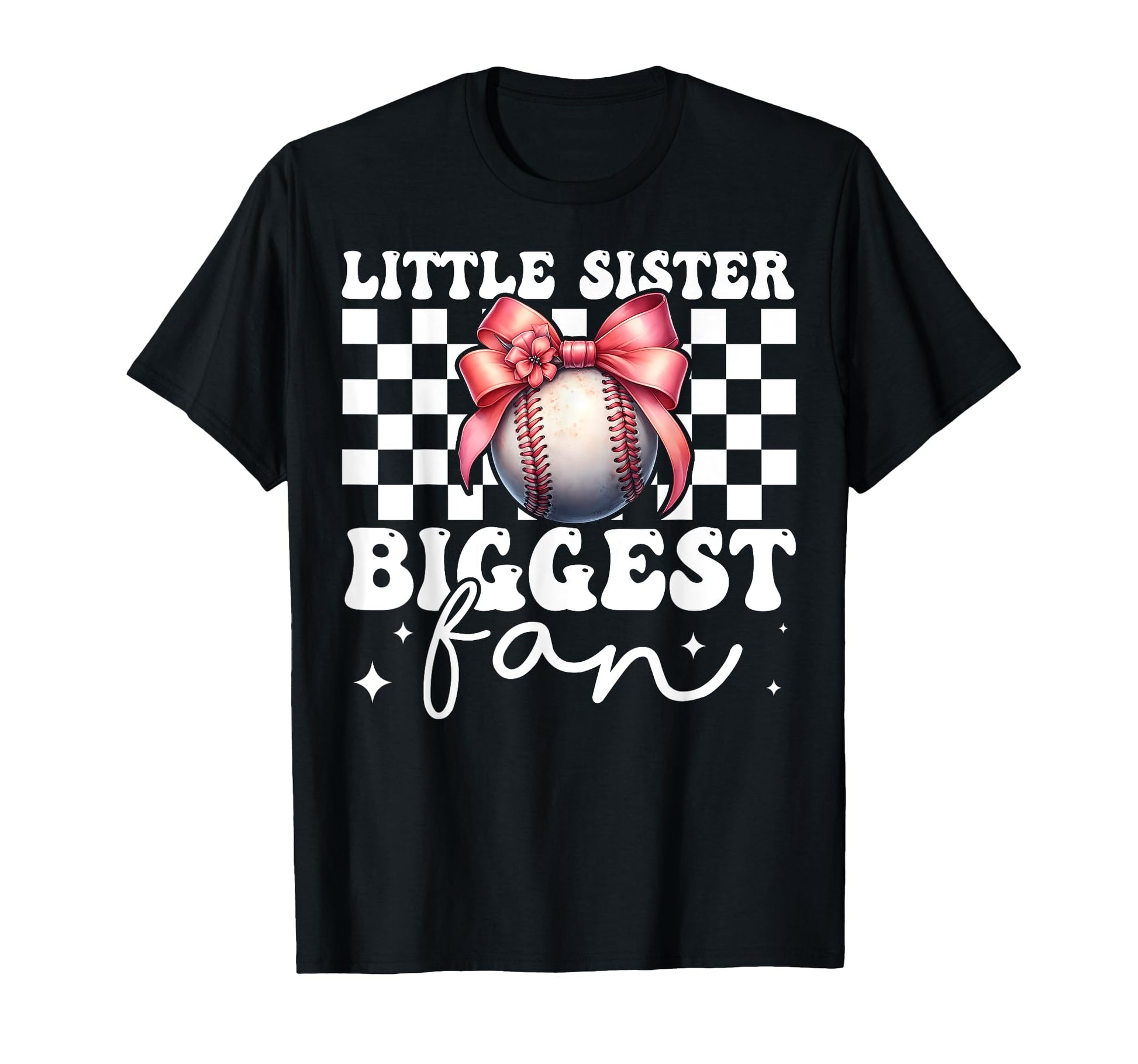 Baseball Sister Coquette Bow Little T-Shirt - Aesthetic Graphic for Adults - T-Shirt, Sweatshirt, Hoodie