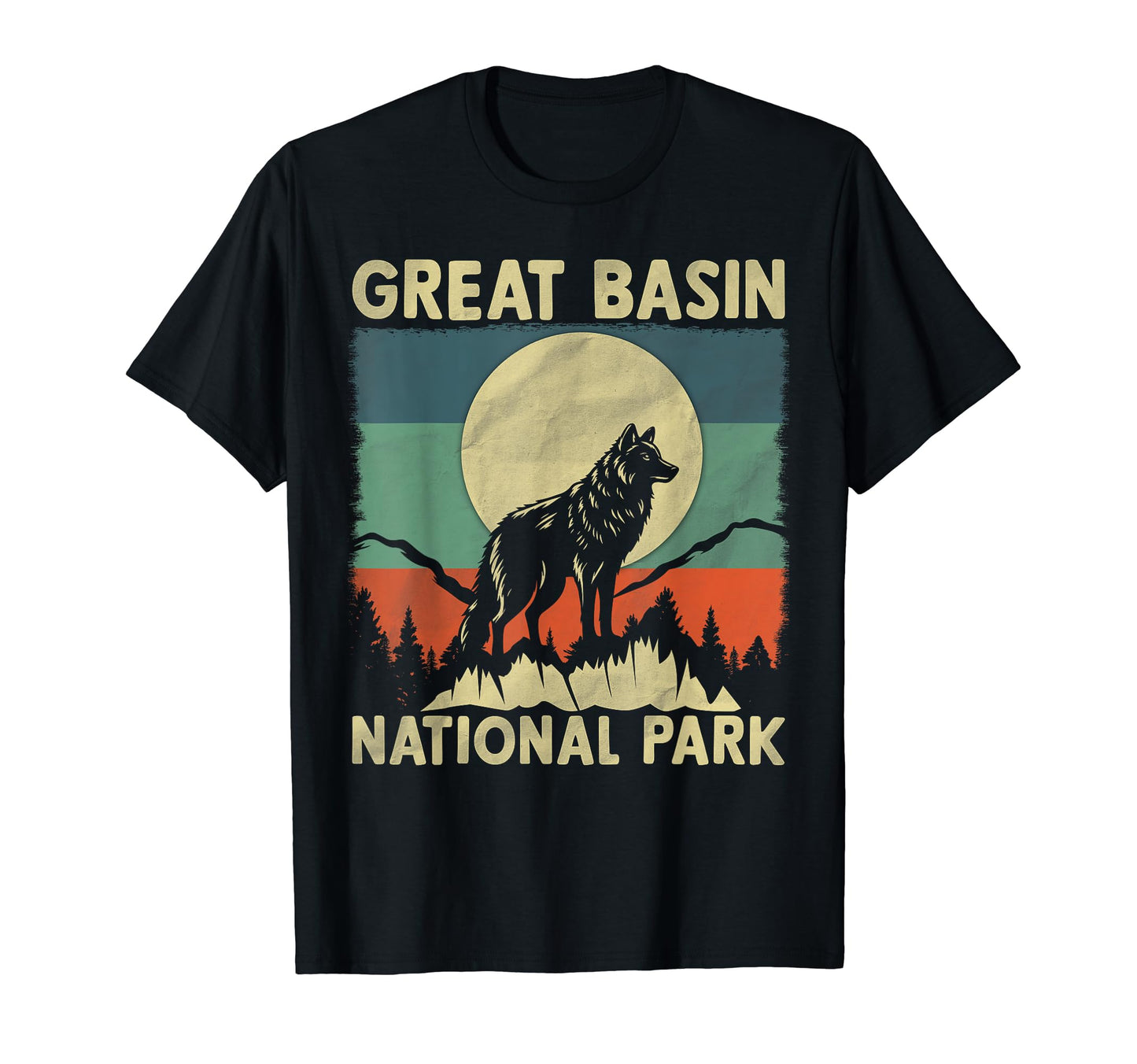 Wolf Great Basin National Park T-Shirt - Novelty Apparel for Adults - T-Shirt, Sweatshirt, Hoodie