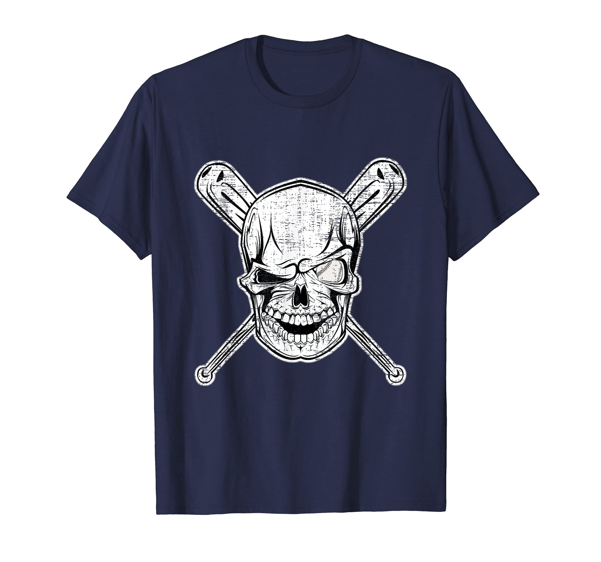 Baseball Players And Skull Fans Gothic T-Shirt - Graphic Print for Adults - T-Shirt, Sweatshirt, Hoodie