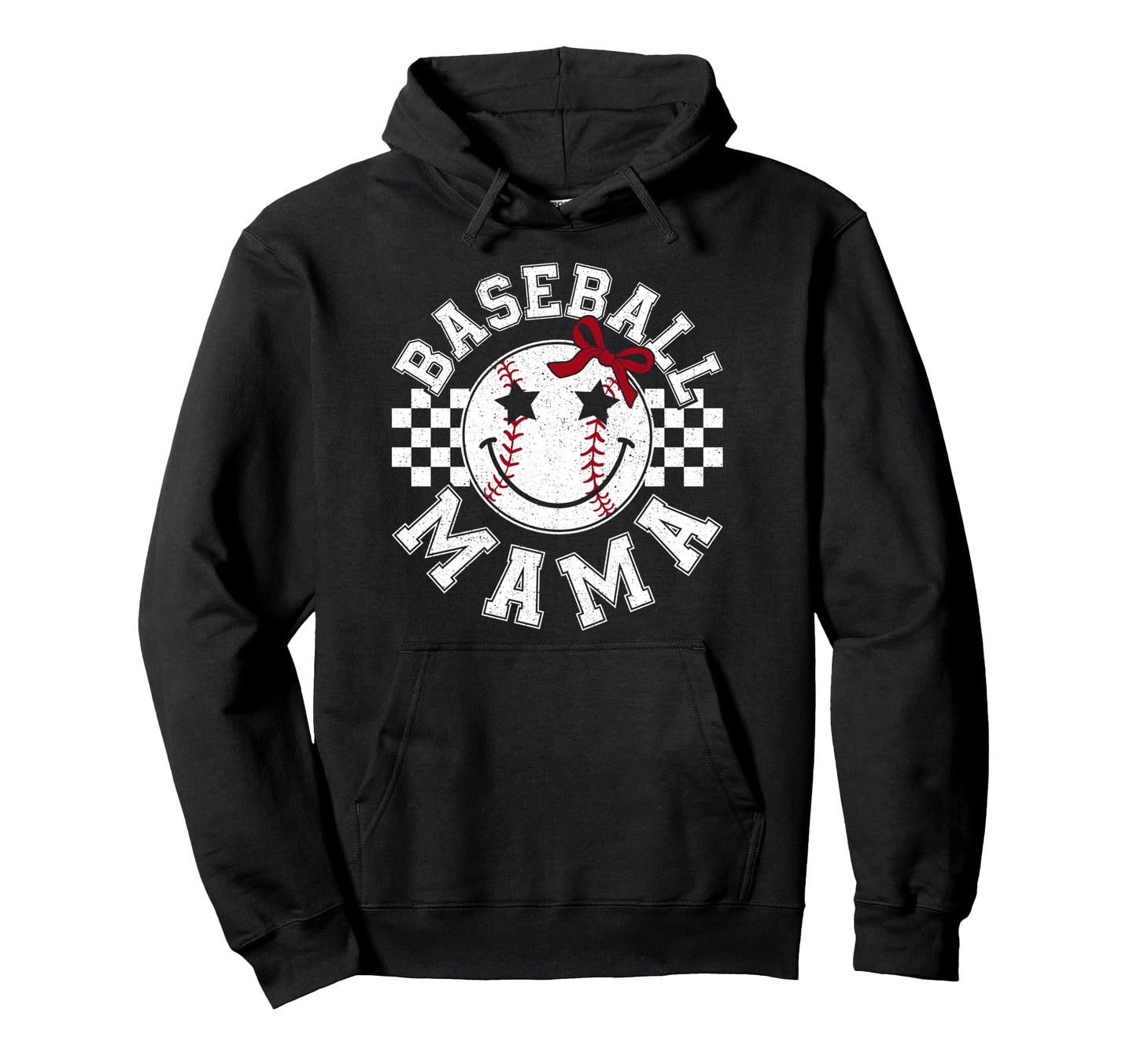 Baseball Mama Coquette Bow Game Day Hoodie - Casual Everyday Wear Unisex - T-Shirt, Sweatshirt, Hoodie