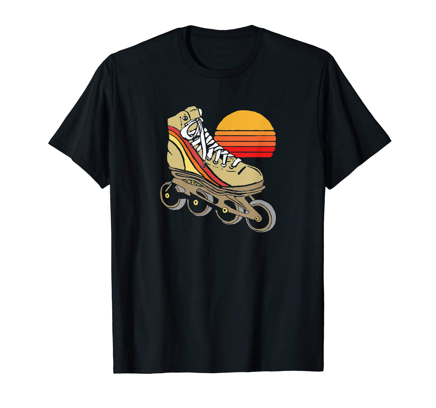 Old School Roller Skates 70S Inline T-Shirt - Graphic Print Men Women - T-Shirt, Sweatshirt, Hoodie