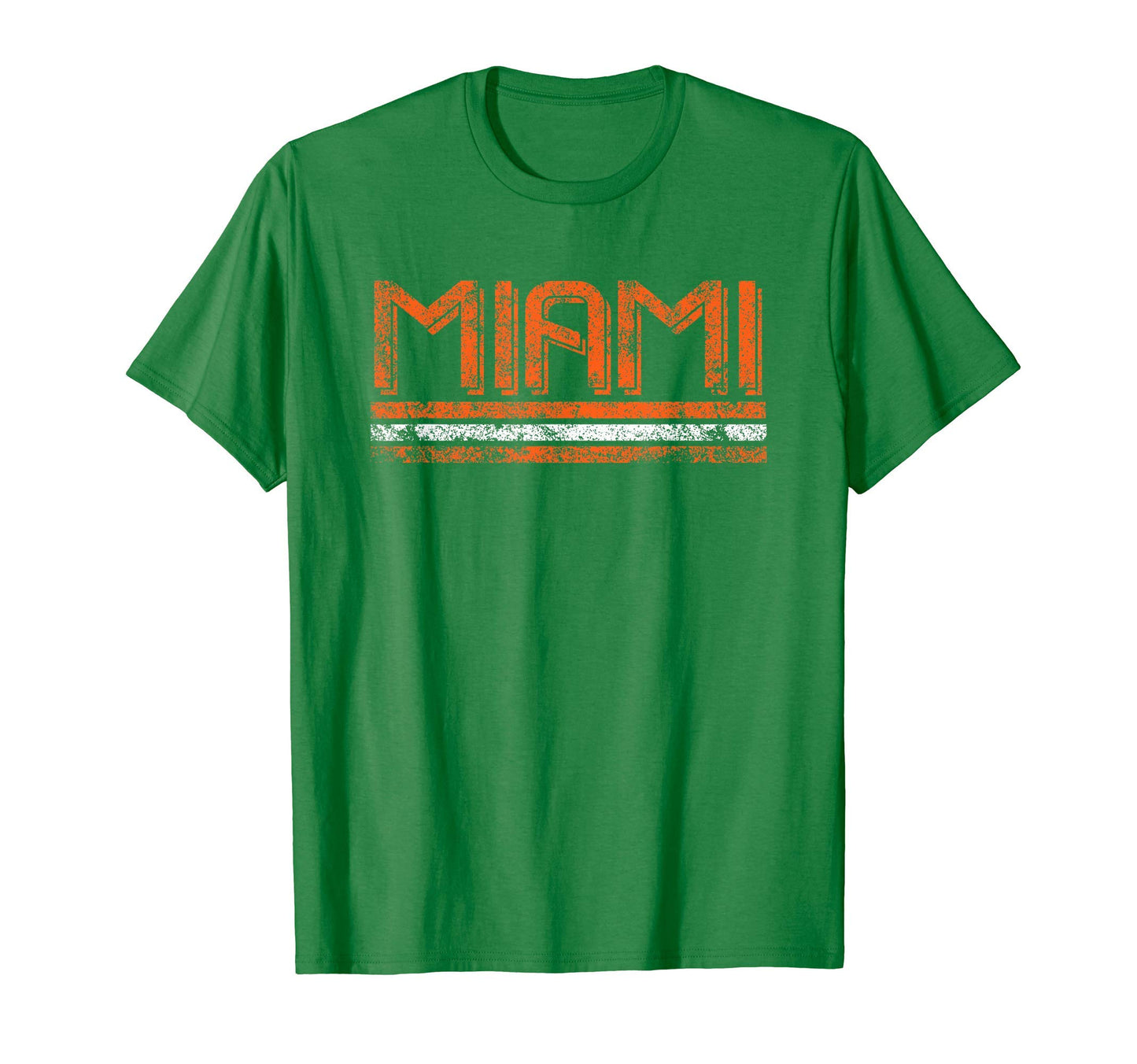 Miami Florida Weathered Stripe Throwback T-Shirt - Graphic Print Unisex - T-Shirt, Sweatshirt, Hoodie
