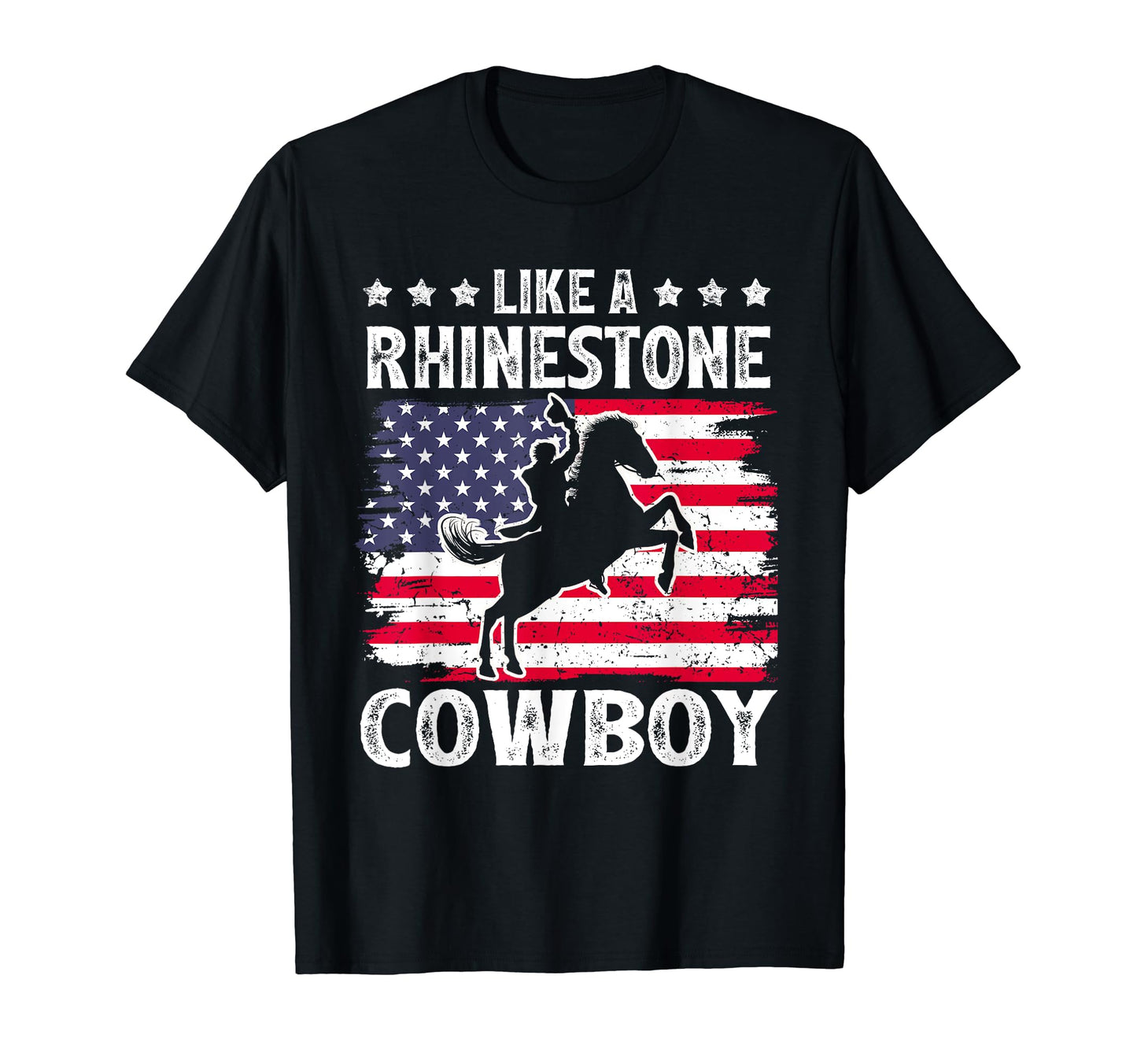 Like Rhinestone Cowboy Western T-Shirt - Minimalist Print Men Women - T-Shirt, Sweatshirt, Hoodie