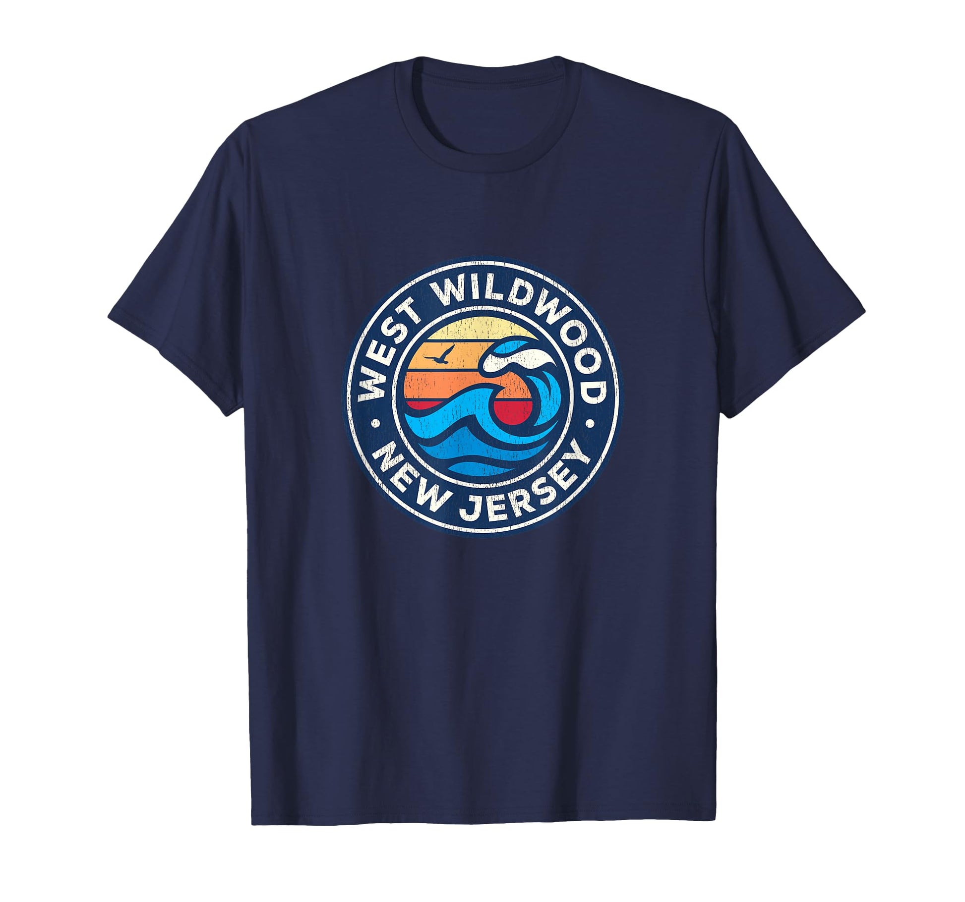West Wildwood New Jersey Nj Nautical T-Shirt - Unique Graphic for Adults - T-Shirt, Sweatshirt, Hoodie
