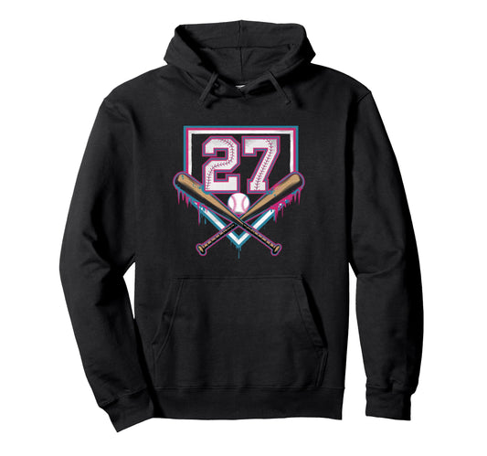 27Th Birthday Baseball Home Ice Cream Hoodie - Streetwear Style Unisex - T-Shirt, Sweatshirt, Hoodie