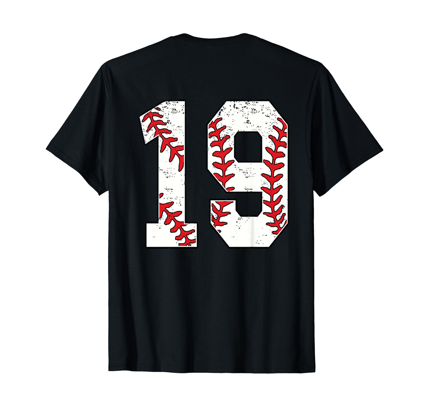 Number 19 Baseball Jersey Number 19 Back T-Shirt - Graphic Print Men Women - T-Shirt, Sweatshirt, Hoodie