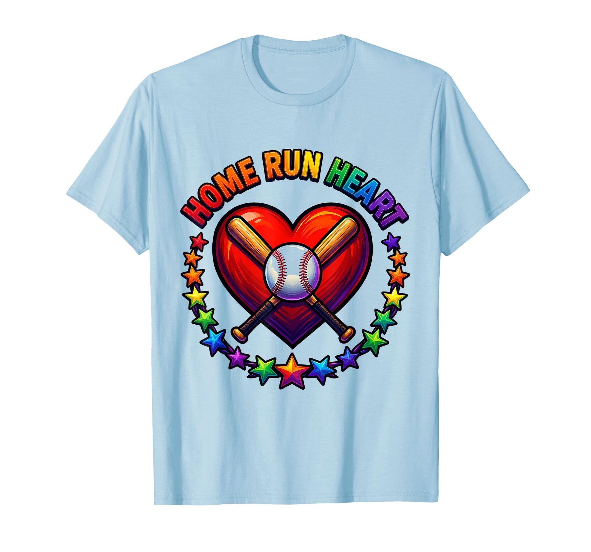 Home Run Heart Tball Mom Baseball T-Shirt - Fun Novelty Design for Adults - T-Shirt, Sweatshirt, Hoodie