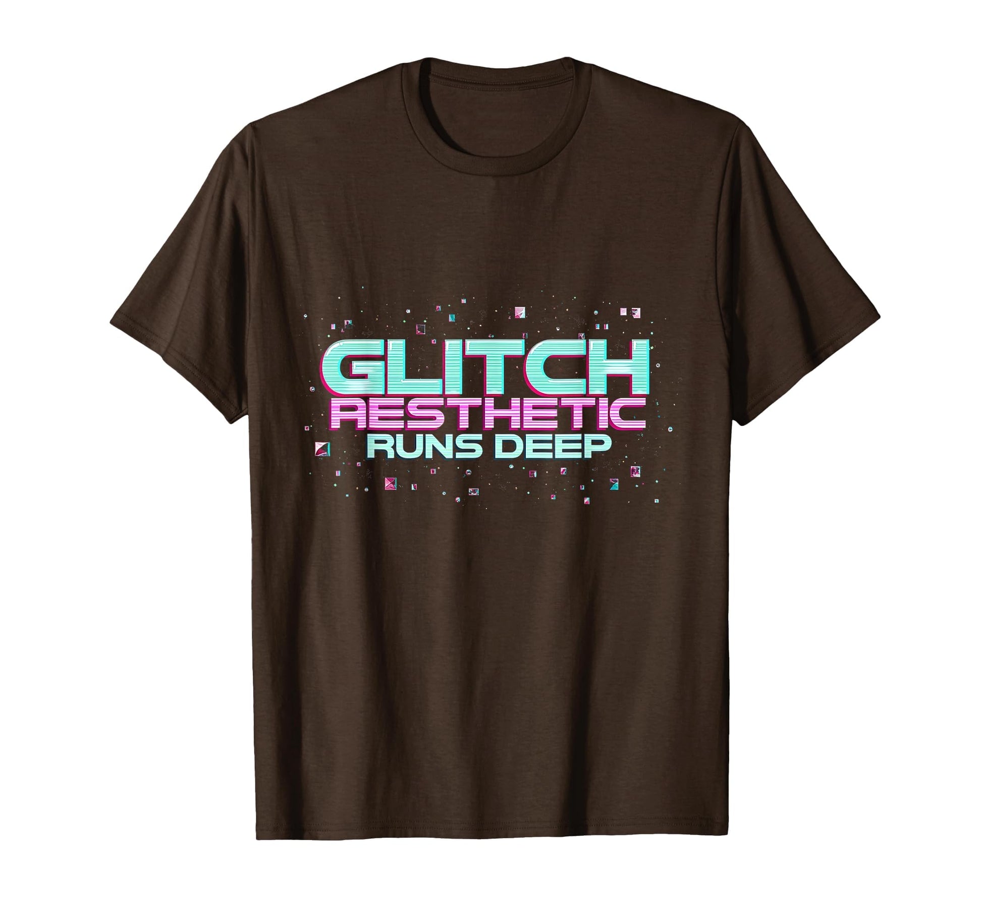 Glitch Aesthetic Runs Deep Y2K T-Shirt - Casual Everyday Wear for Adults - T-Shirt, Sweatshirt, Hoodie