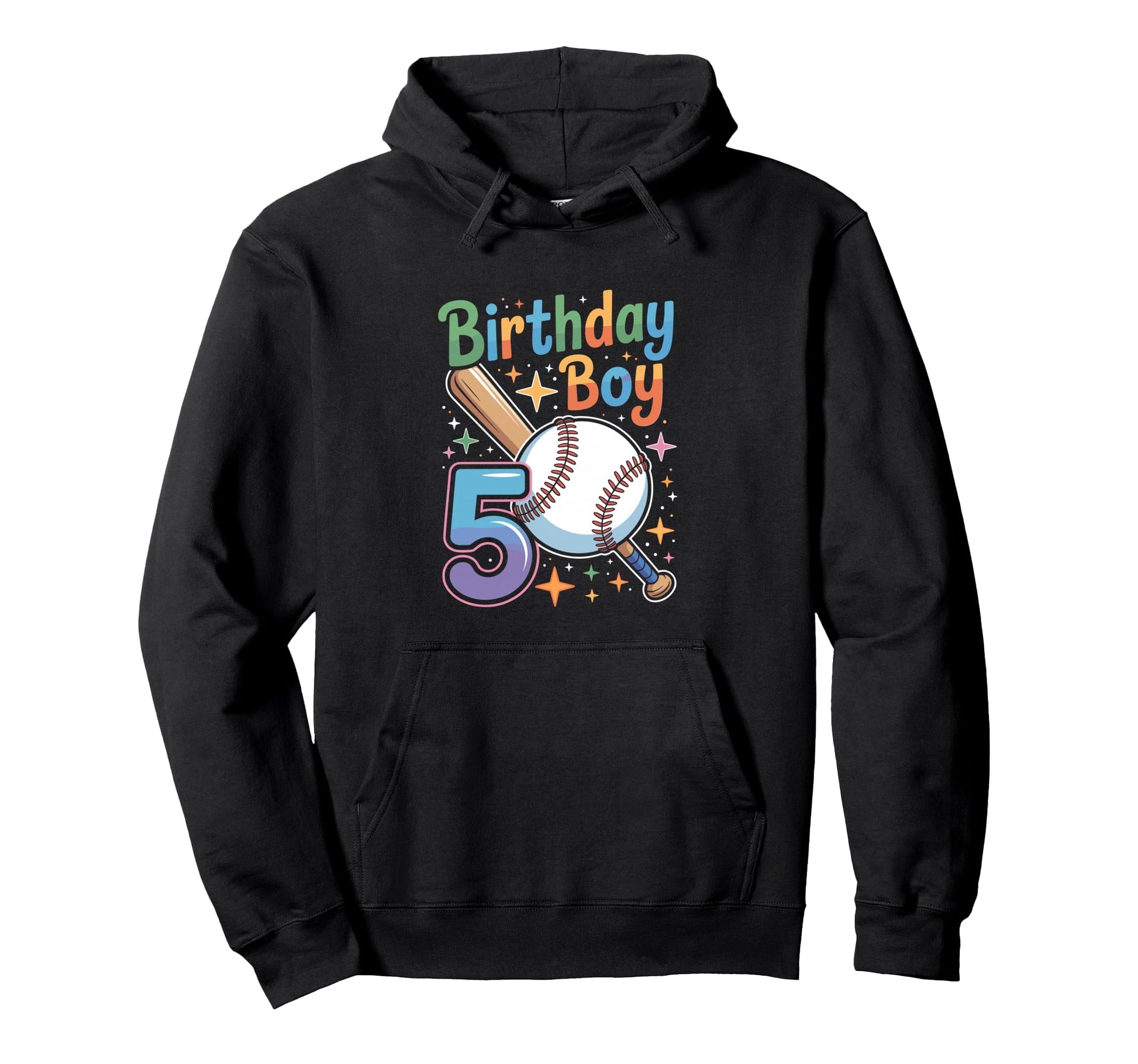 Birthday 5Th Birthday Baseball Hoodie - Streetwear Style Men Women - T-Shirt, Sweatshirt, Hoodie