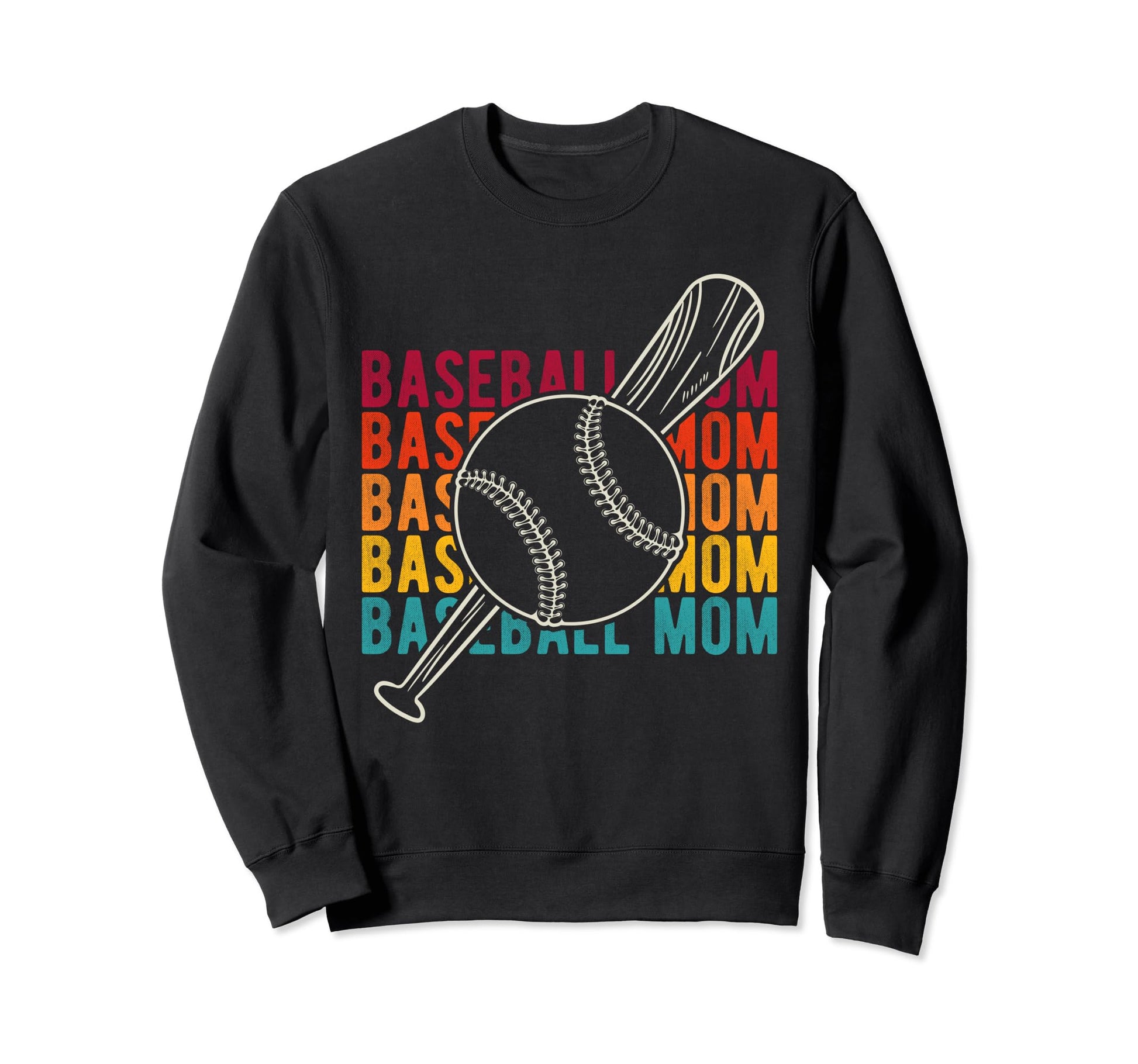 Baseball Mom Mothers Day Homerun Sweatshirt - Unique Graphic Men Women - T-Shirt, Sweatshirt, Hoodie