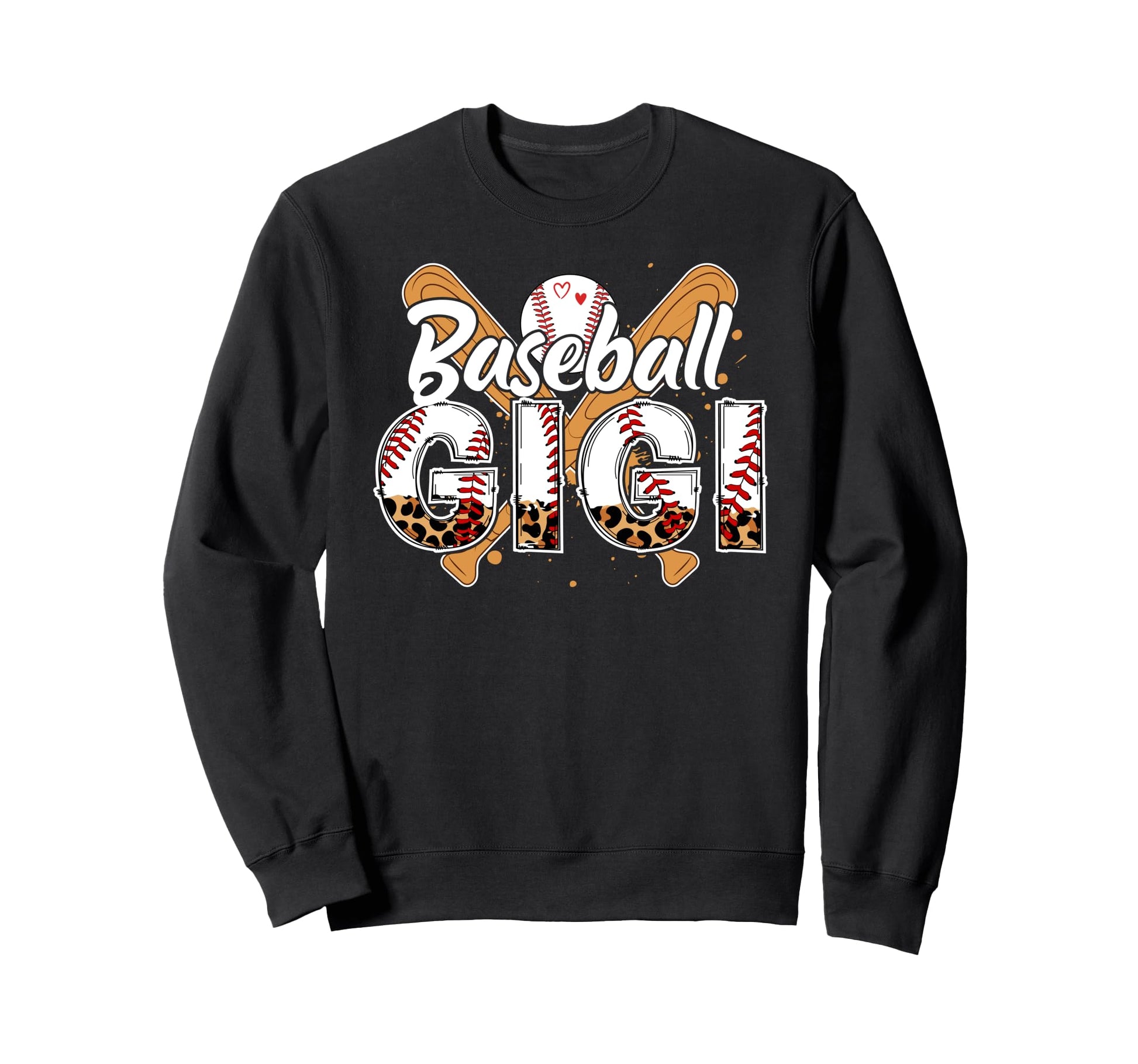 Baseball Gigi Leopard Gigi Sweatshirt - Casual Everyday Wear Unisex - T-Shirt, Sweatshirt, Hoodie