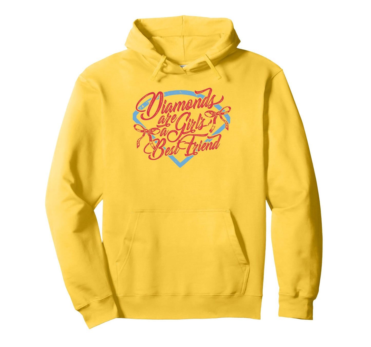 Best Friend Diamonds Are Baseball Hoodie - Custom Art Print for Adults - T-Shirt, Sweatshirt, Hoodie