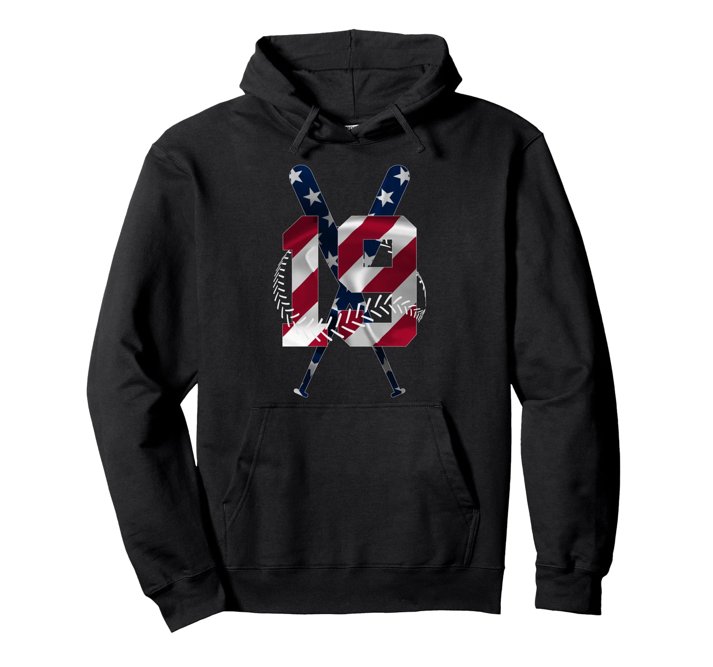 Number 19 Years Baseball 19Th Birthday Hoodie - Unique Graphic Men Women - T-Shirt, Sweatshirt, Hoodie