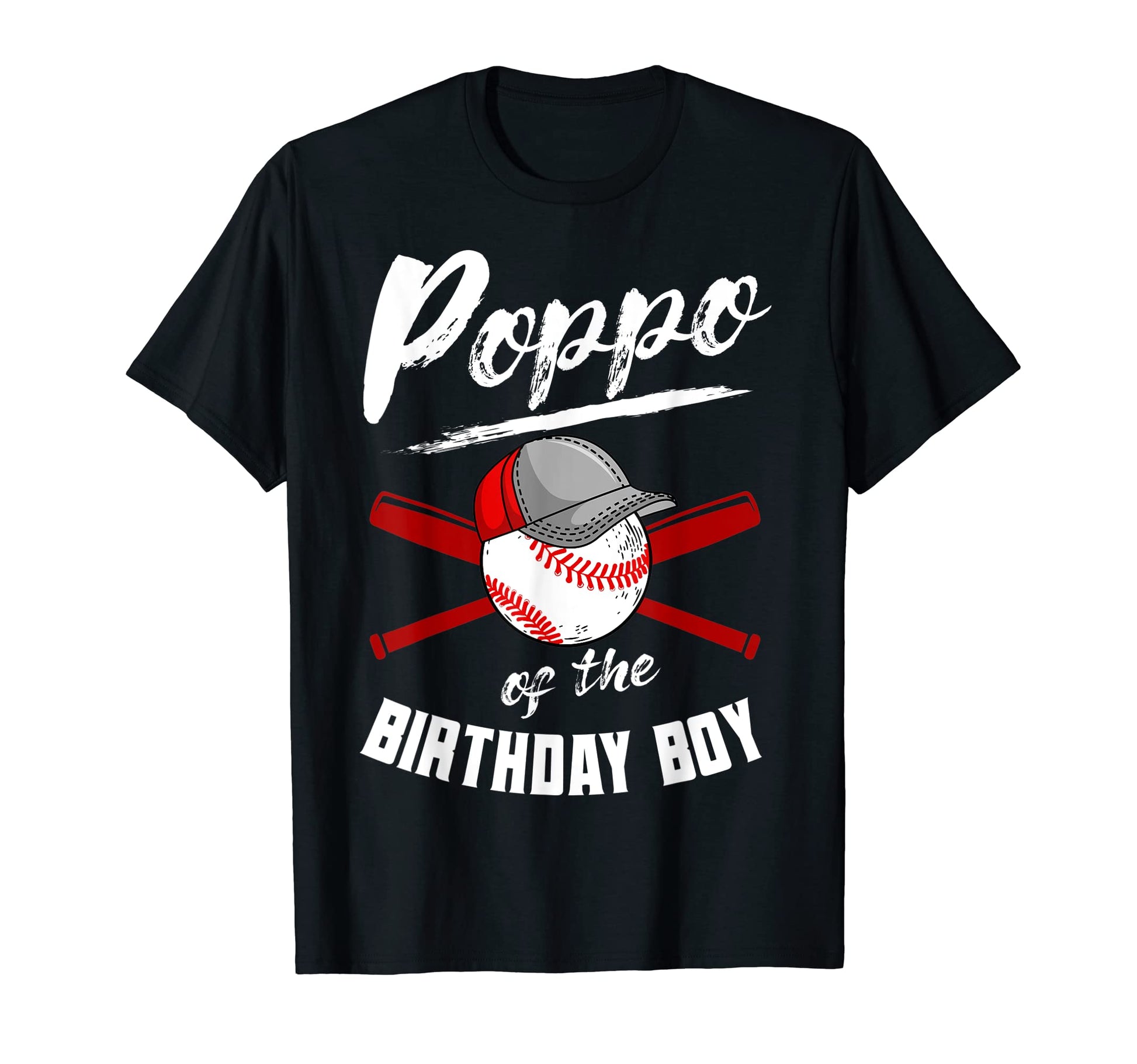 Poppo Birthday Baseball Bday Party T-Shirt - Unique Graphic Men Women - T-Shirt, Sweatshirt, Hoodie