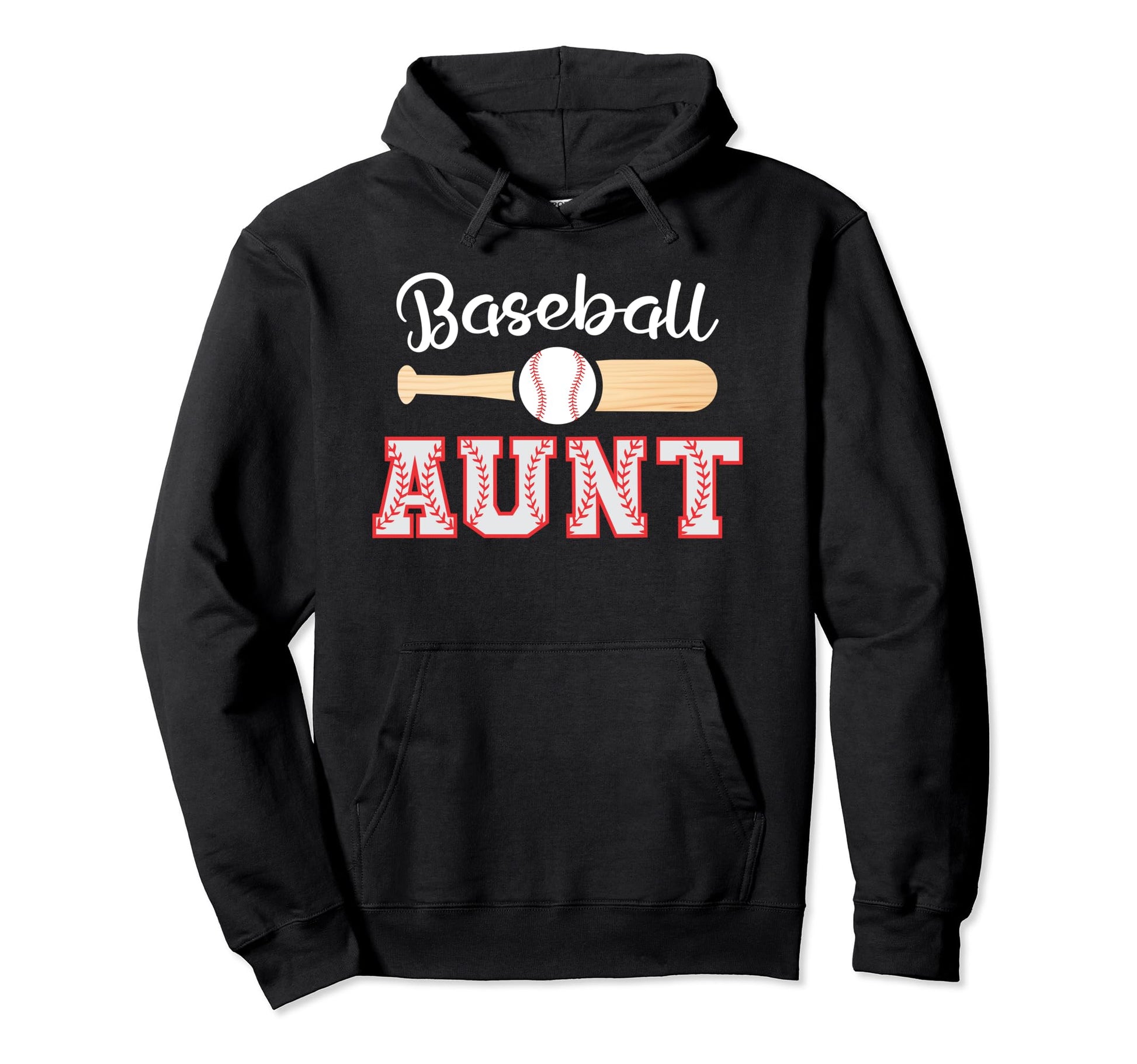 Baseball Aunt Funny Leopard Baseball Hoodie - Custom Art Print Unisex - T-Shirt, Sweatshirt, Hoodie