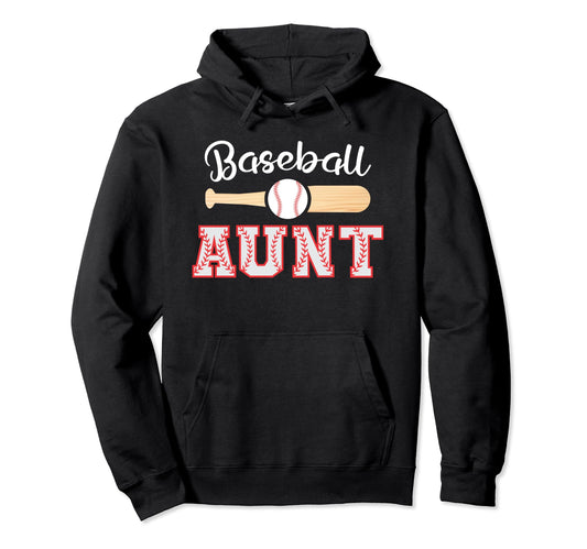 Baseball Aunt Funny Leopard Baseball Hoodie - Custom Art Print Unisex - T-Shirt, Sweatshirt, Hoodie