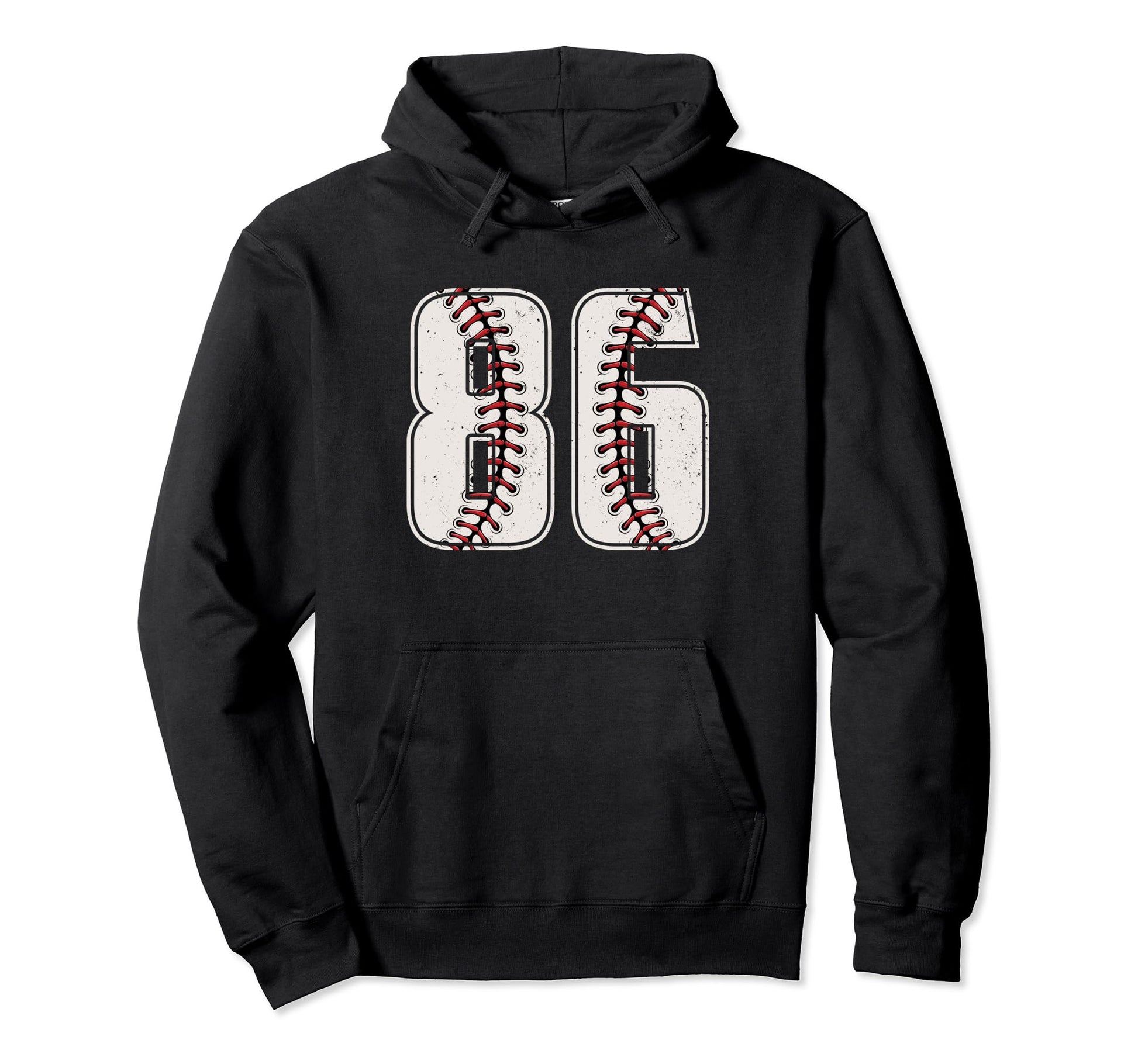 Baseball Player Number 86 Eighty Hoodie - Casual Everyday Wear Men Women - T-Shirt, Sweatshirt, Hoodie