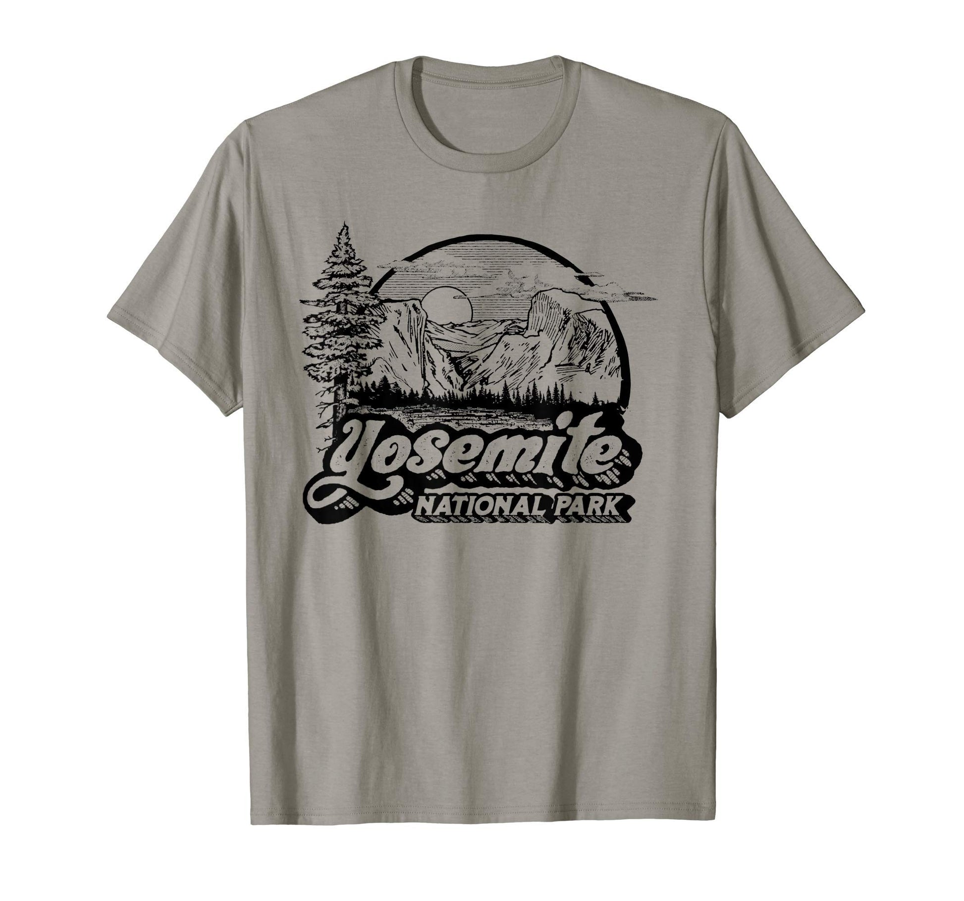 Yosemite National Park Eighties 80S T-Shirt - Fun Novelty Design for Adults - T-Shirt, Sweatshirt, Hoodie