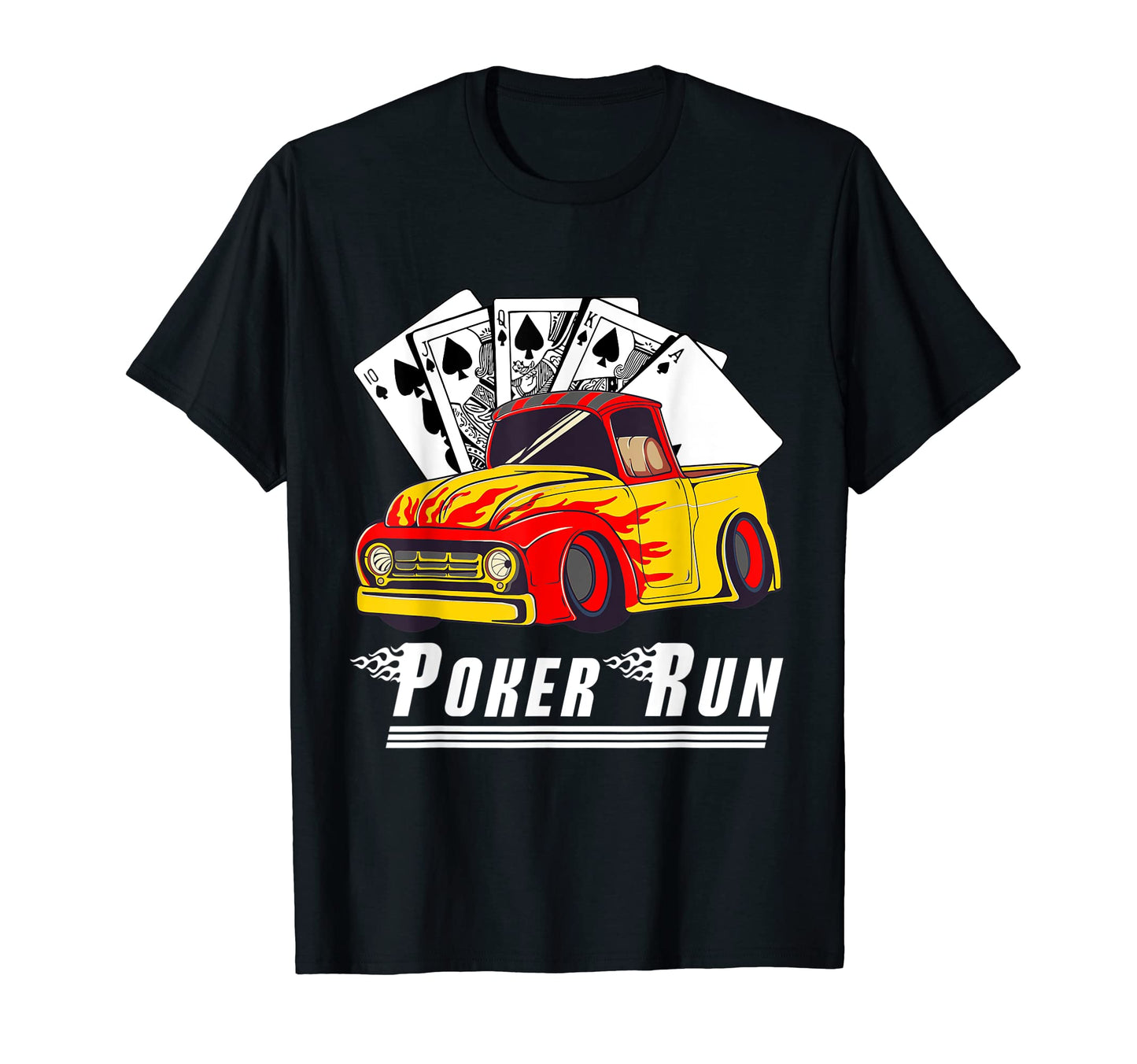 Hot Rod Trucks Poker Run Rat Rod T-Shirt - Aesthetic Graphic for Adults - T-Shirt, Sweatshirt, Hoodie