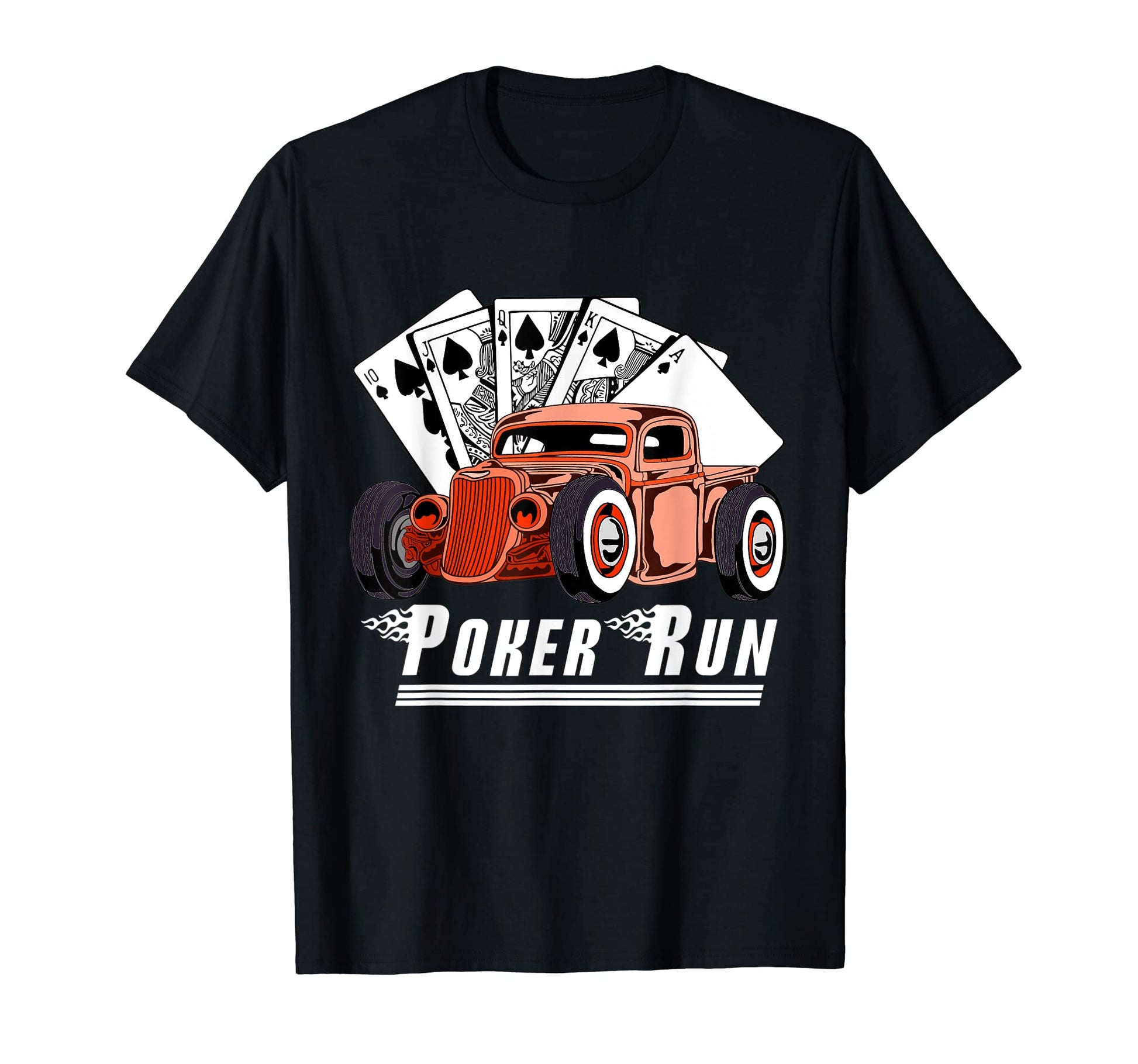 Rat Rod Poker Run Car Show Hot Rod T-Shirt - Streetwear Style for Adults - T-Shirt, Sweatshirt, Hoodie