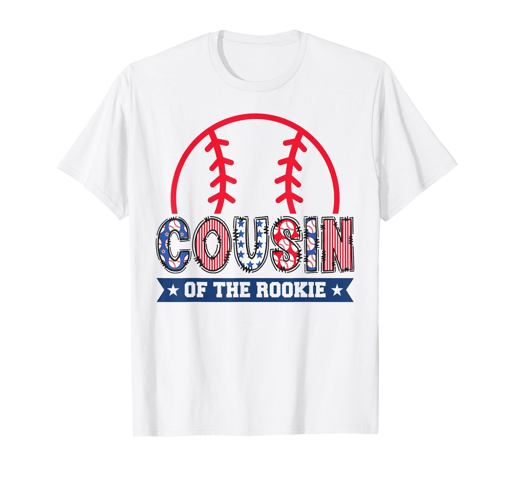 Cousin Rookie 1St Baseball Birthday T-Shirt - Streetwear Style Unisex - T-Shirt, Sweatshirt, Hoodie