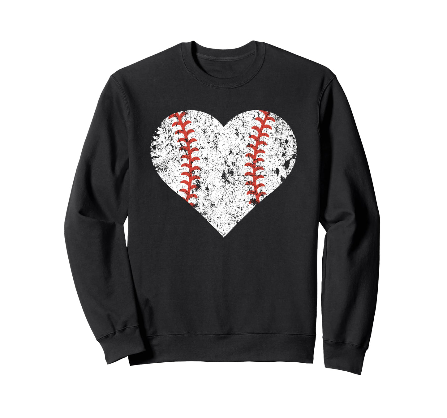 Baseball Heart Baseball Lover Sweatshirt - Minimalist Print for Adults - T-Shirt, Sweatshirt, Hoodie