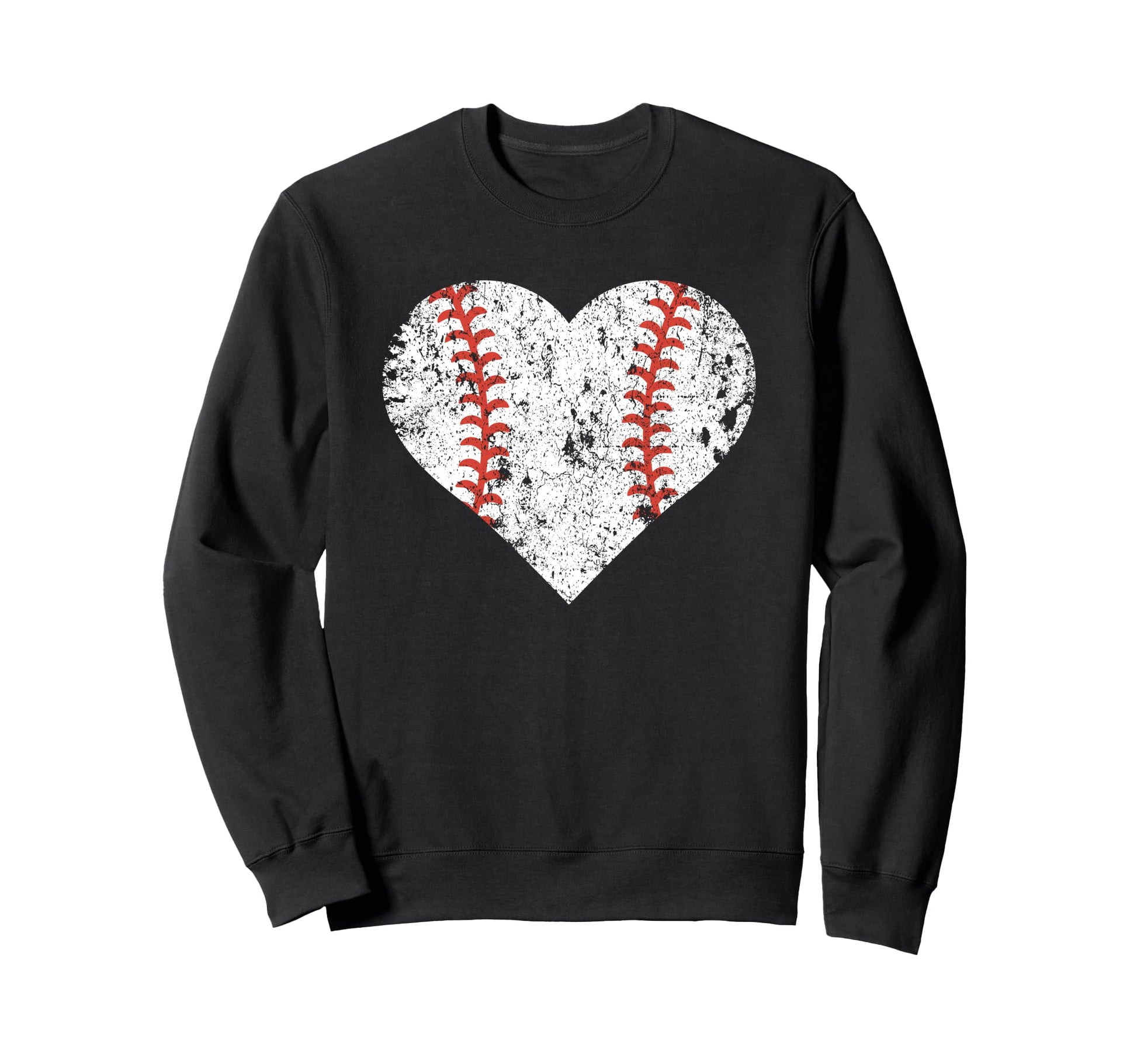 Baseball Heart Baseball Lover Sweatshirt - Minimalist Print for Adults - T-Shirt, Sweatshirt, Hoodie