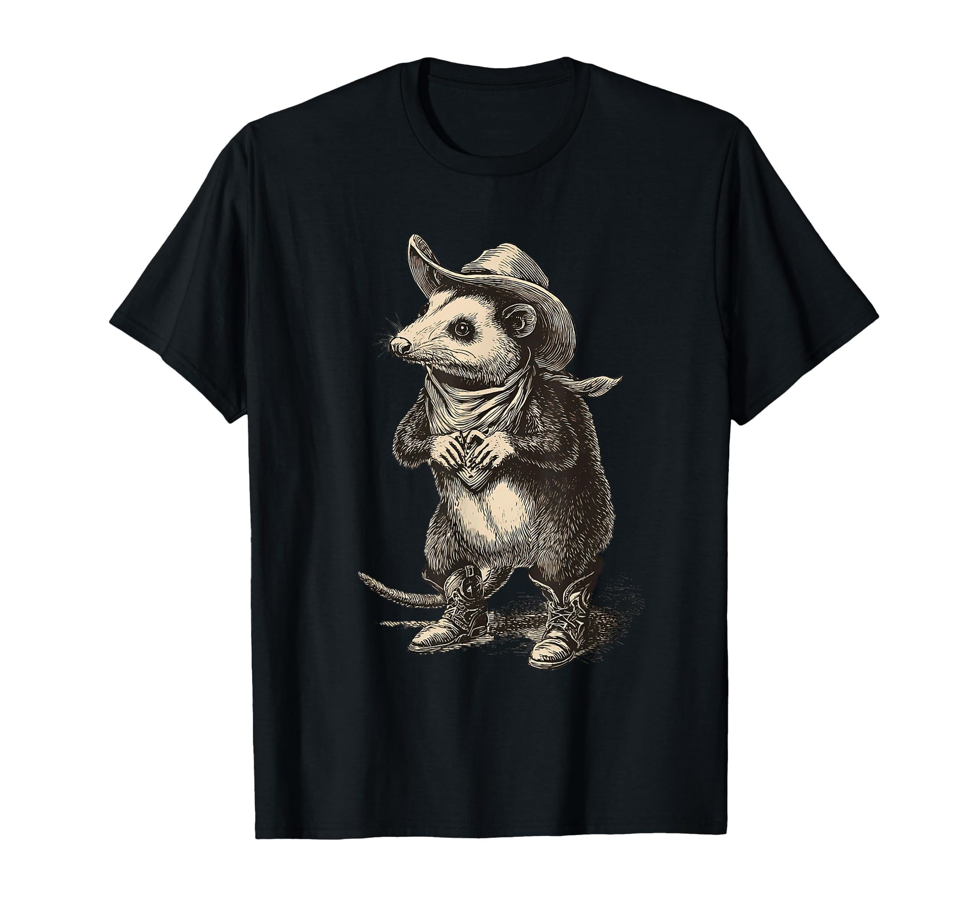 Opossum Cowboy Rodeo Cowgirl Possum T-Shirt - Trendy Graphic Unisex - T-Shirt, Sweatshirt, Hoodie
